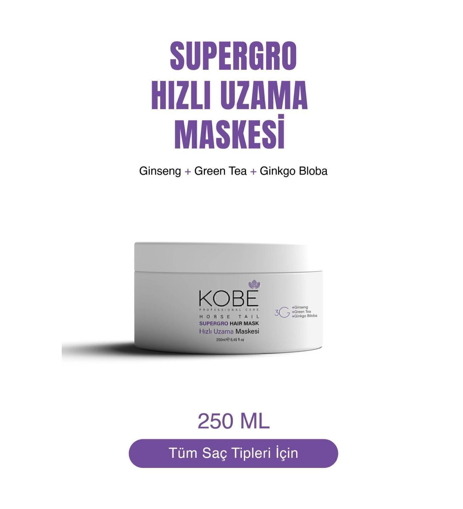 KOBE Scalp Care Mask Helping to Grow Hair Fast 250 ml - Buy Online on GoSupps.com