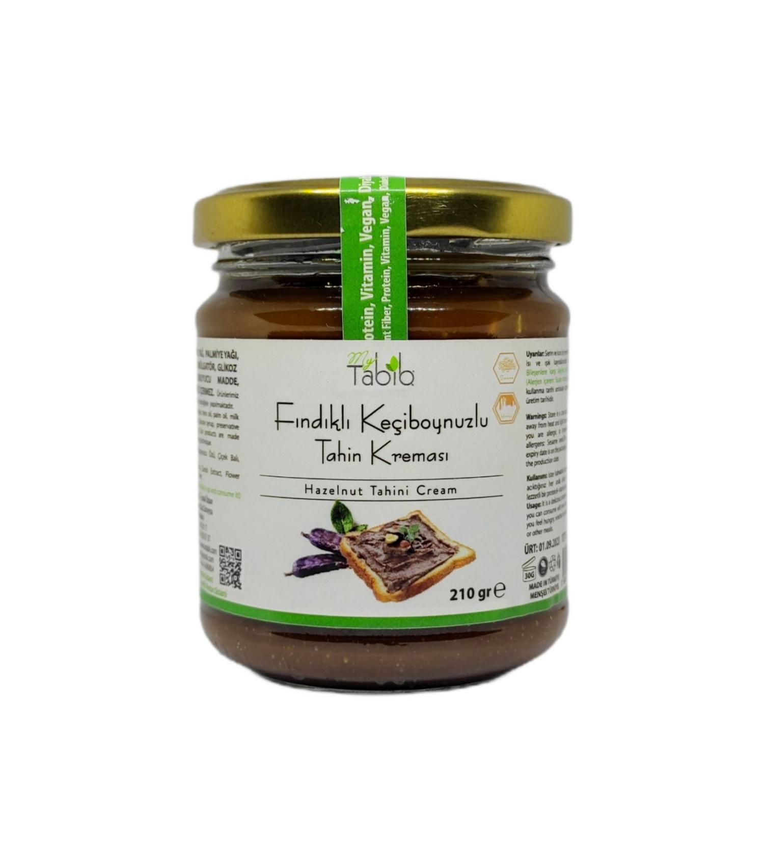 mytabib My Tabib Hazelnut Carob Tahini Cream 210 gr