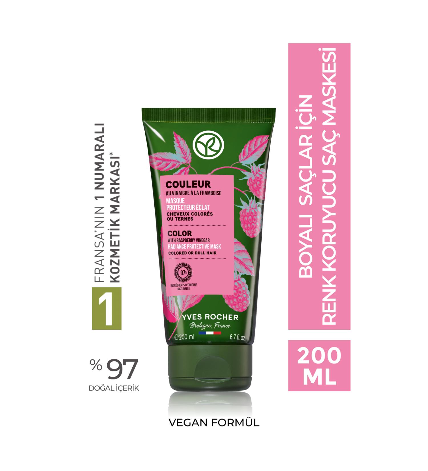 Yves Rocher Color Protecting Hair Mask for Dyed Hair (Couleur) - Vegan-200 ml - Buy Online on GoSupps.com