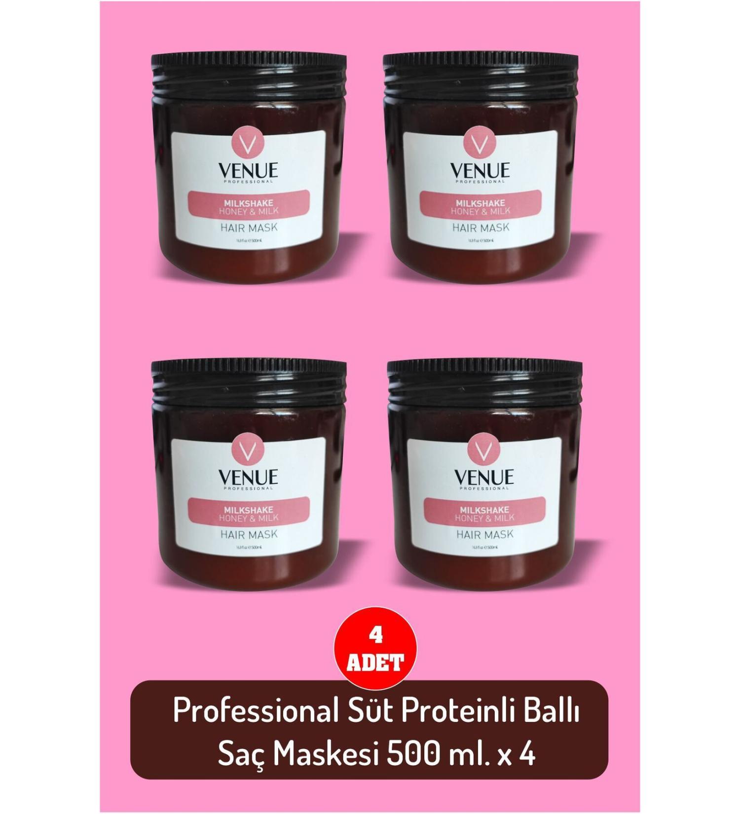 Venue Professional Milk Protein Honey Hair Mask 500 ml 4 BOXES