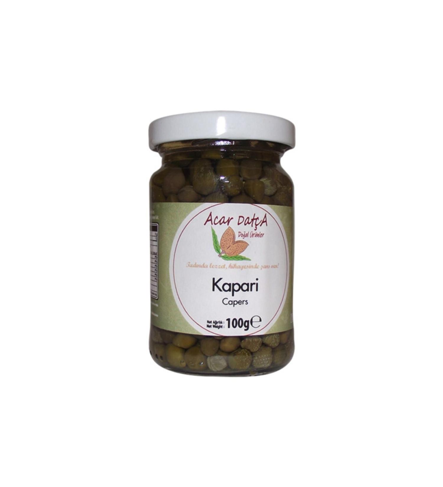 Acar Dat a Natural Products Capers 100 gr