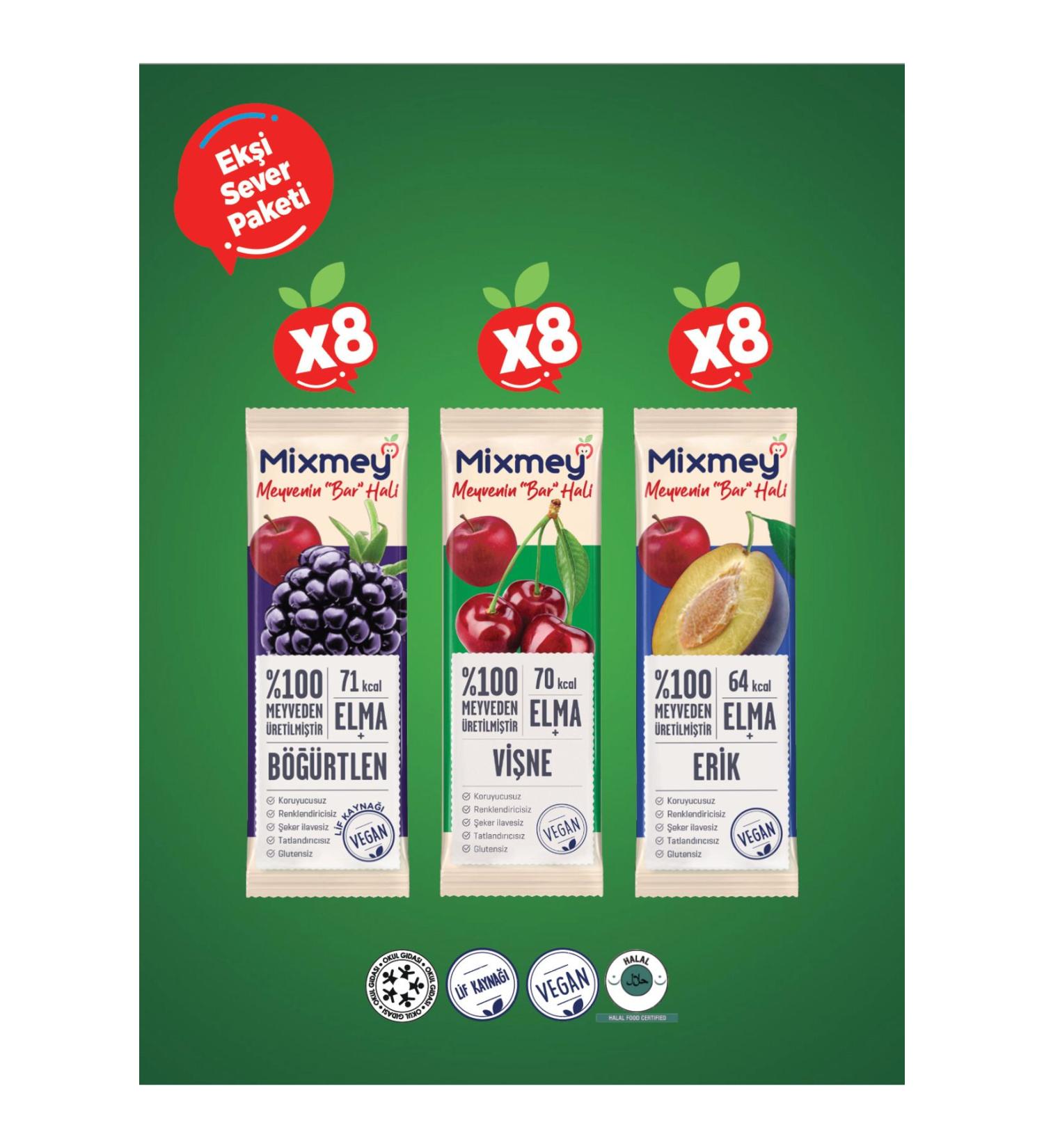 Mixmey Sour Lover Fruit Bar | Balance of Sour and Sweet - 20gr X 24 Pieces - Buy Online on GoSupps.com