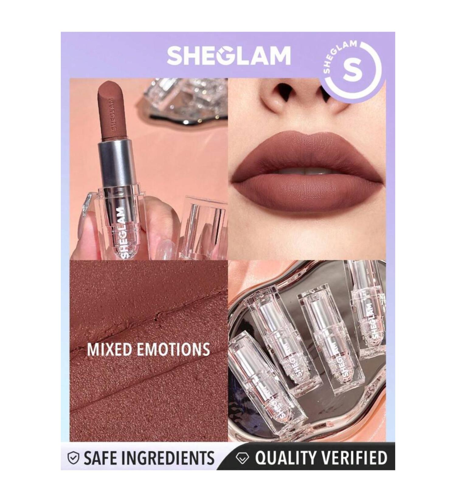 SHEGLAM Cosmic Crystal Matte Lipstick-Mixed emotions - Buy Online on GoSupps.com