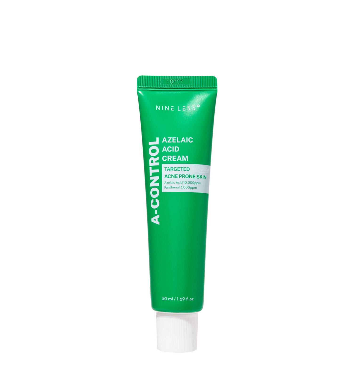 Nineless A-Control Azelaic Acid Cream - Anti-Inflammatory Azelaic Acid Cream That Keeps Skin Smooth and Clear 50ml - Buy Online on GoSupps.com