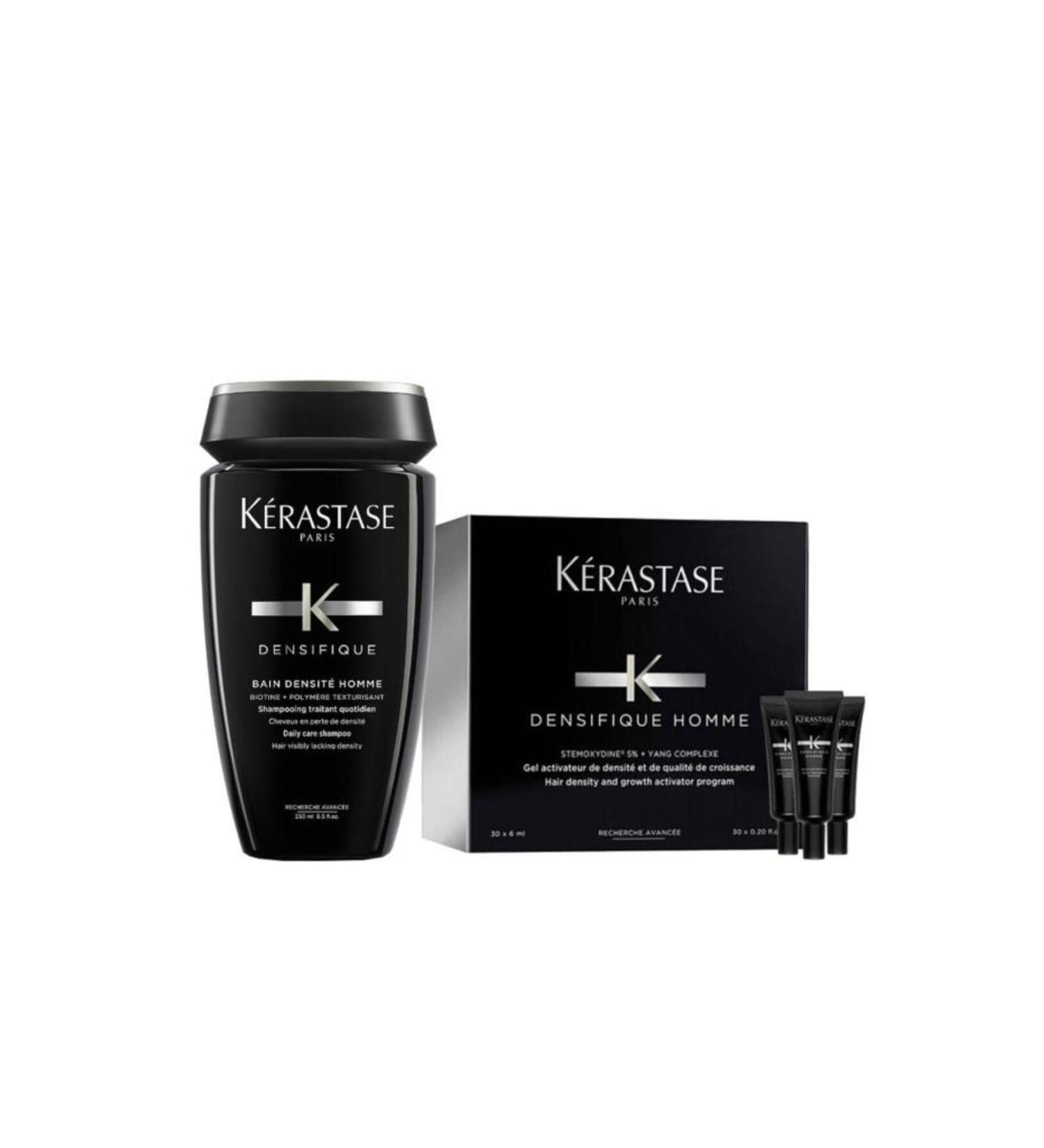 Kerastase Densifique Homme Intensive Care Cure 30x6 ml + Bain Densite Homme Shampoo 250 ml