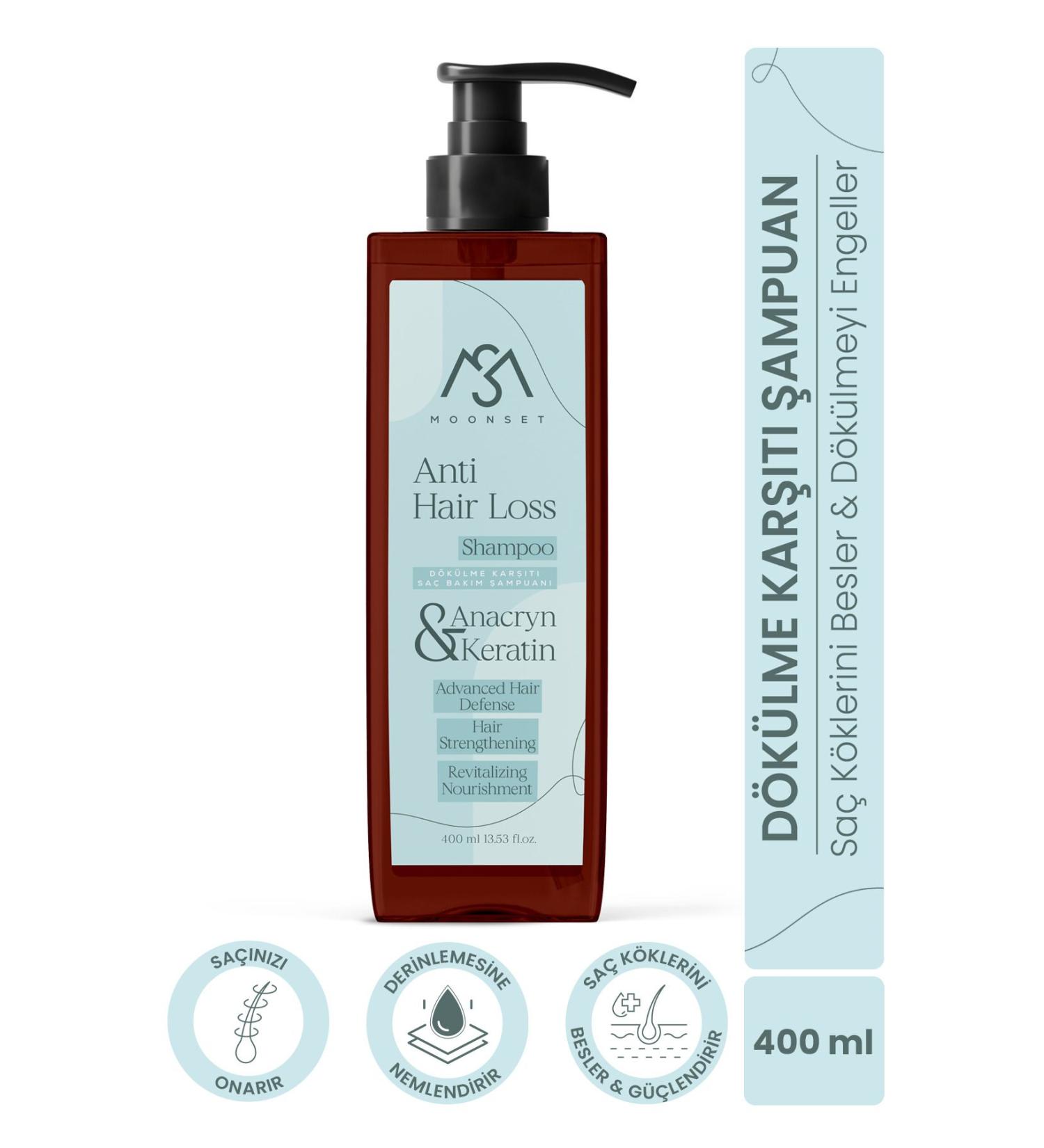moonset Anti-Loss Hair Care Shampoo 400 ml - Buy Online on GoSupps.com