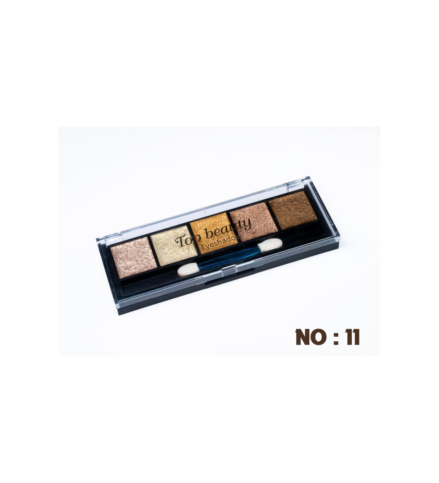 Top beauty Eye Makeup Palette Long-Lasting Eyeshadow with Sparkling and Bright Colors-Eyeshadow No:11