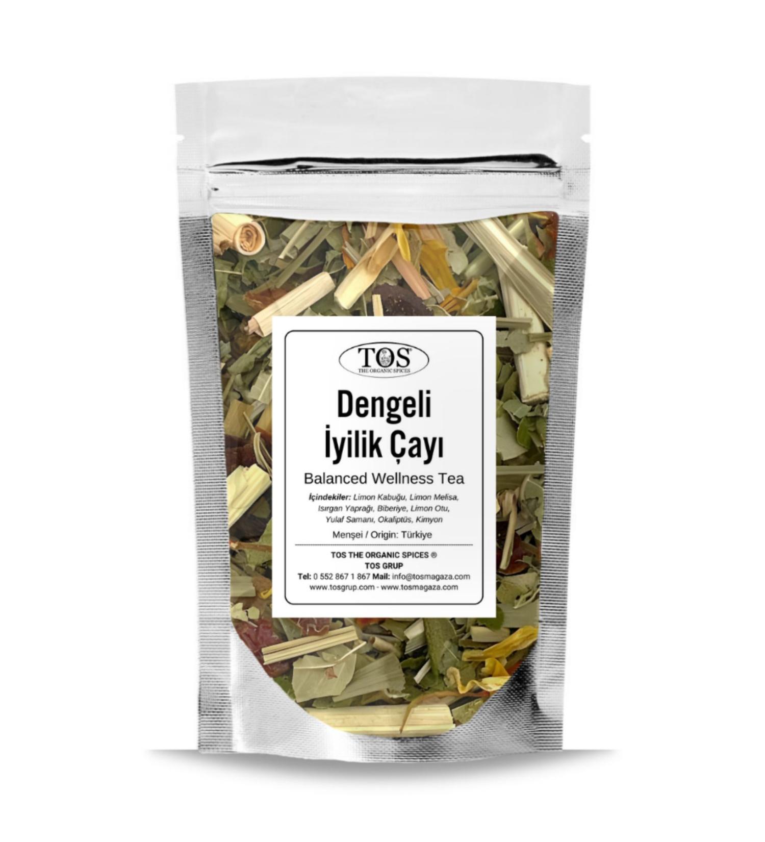 TOS The Organic Spices Balanced Wellness Tea 250 gr (1st Quality) Balanced Wellness Tea