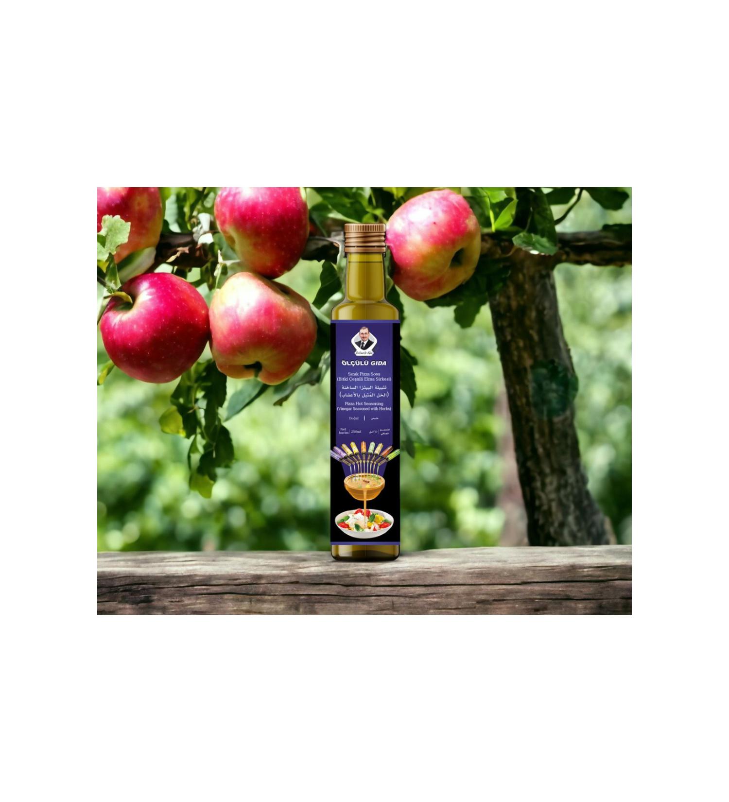 moderate food dr.cemil el-kudsi Hot Pizza Sauce (Apple Vinegar with Herb Flavorings)