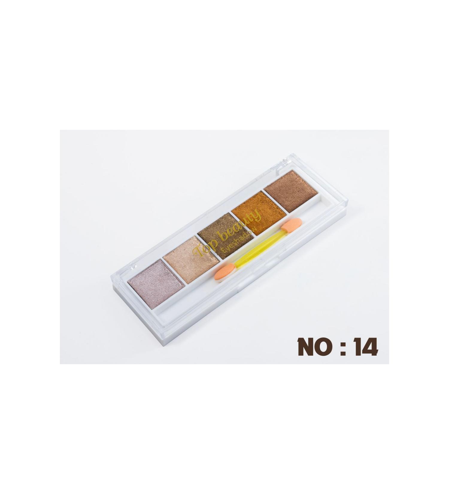 Top beauty Eye Makeup Palette Long-Lasting Eyeshadow with Sparkling and Bright Colors-Eyeshadow No:14