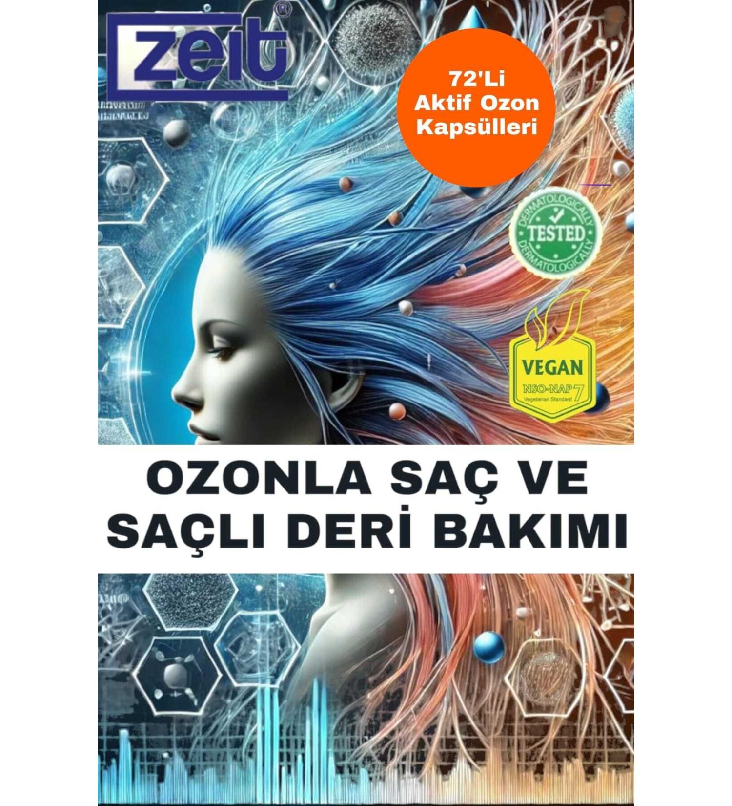 ZEIT OZON Ozonated Hair Psoriasis Eczema Anti-Fungus Natural Scalp Care 72 Active Ozone Capsules - Buy Online on GoSupps.com