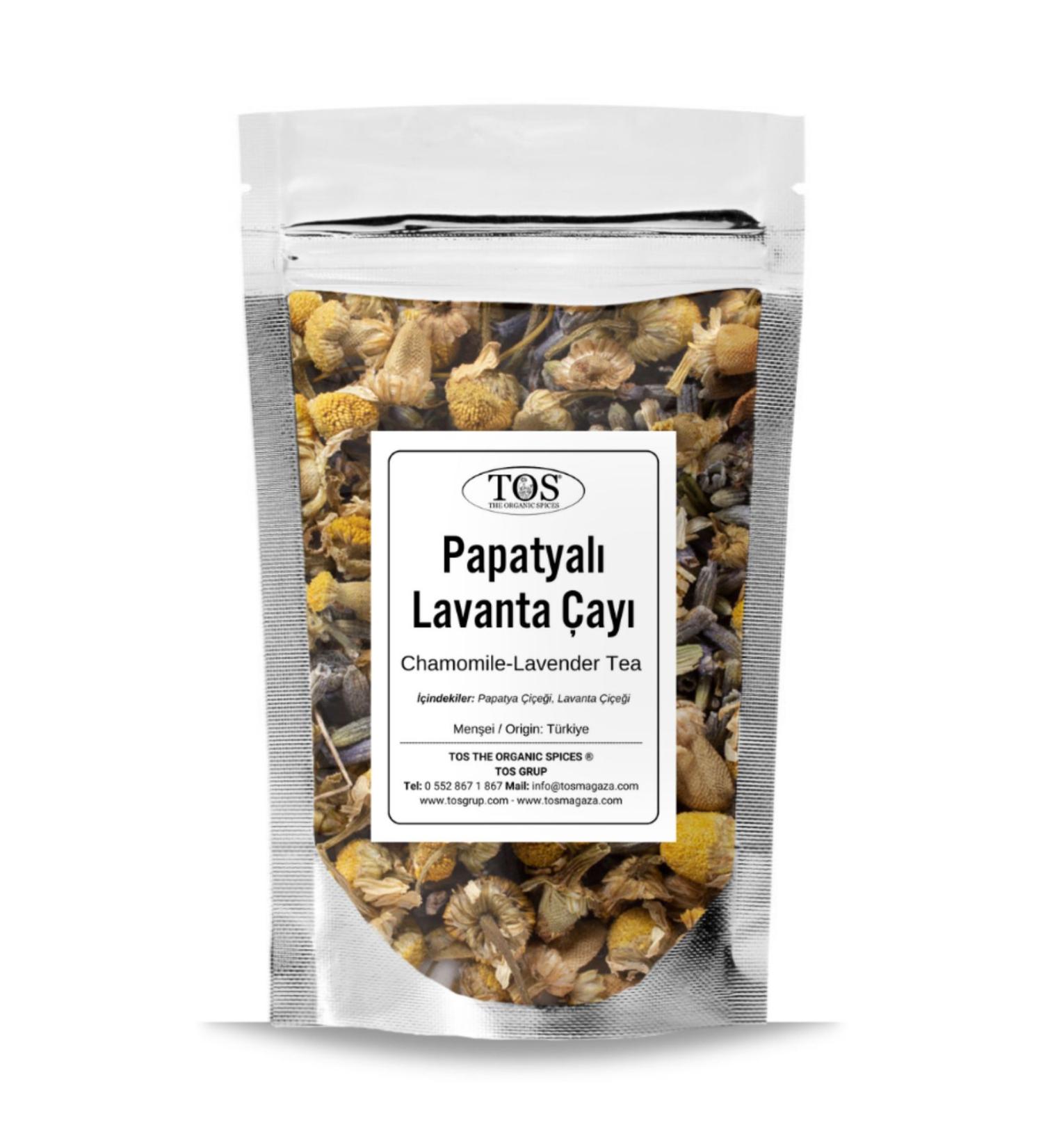 TOS The Organic Spices Chamomile - Lavender Tea 100 gr (1st Quality) Chamomile - Lavender Tea