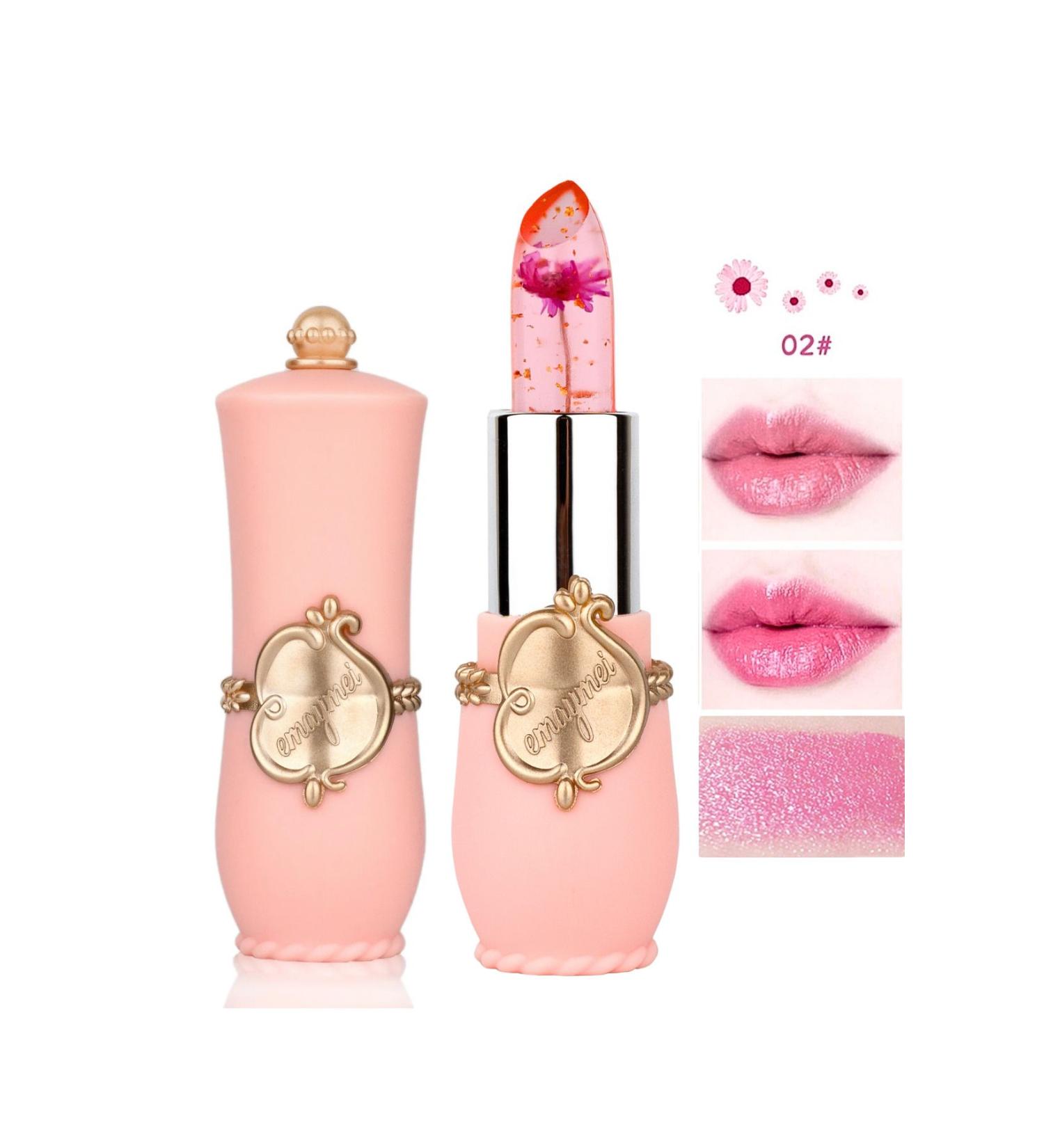 vipcheap No2 Flower Lip Gloss Jelly Lipstick Long-Lasting Nourishing Lip Balm Moisturizing Effect - Buy Online on GoSupps.com