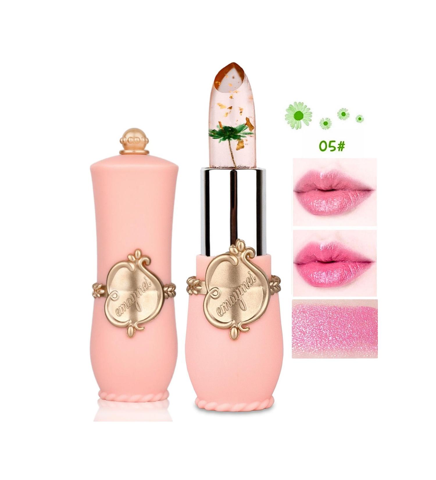 vipcheap Emaymei Jelly No5 Flower Lipstick Long Lasting Lip Balm Moisturizing Effective Lip Gloss Lipstick - Buy Online on GoSupps.com