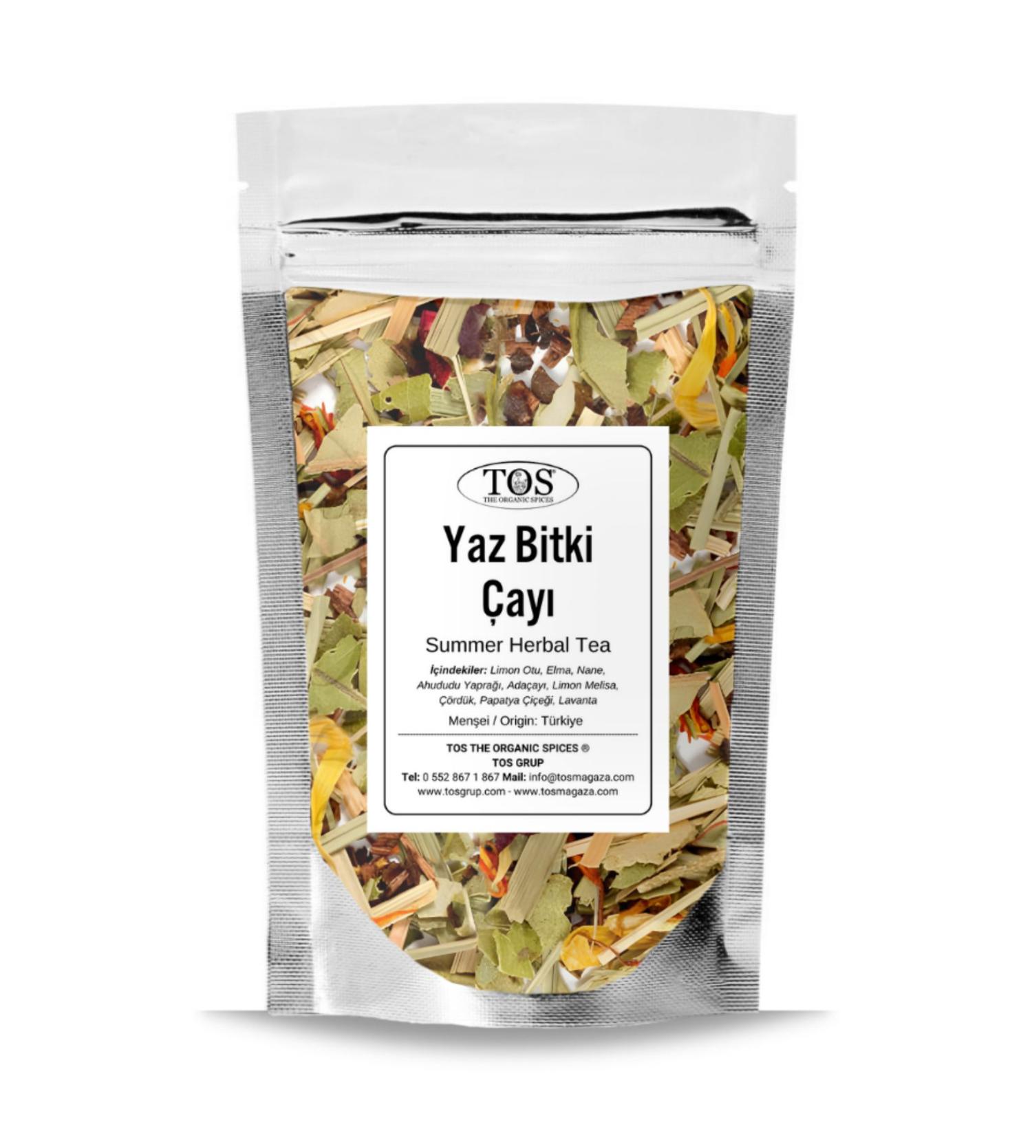 TOS The Organic Spices Summer Herbal Tea 250 gr (1st Quality) Summer Herbal Tea