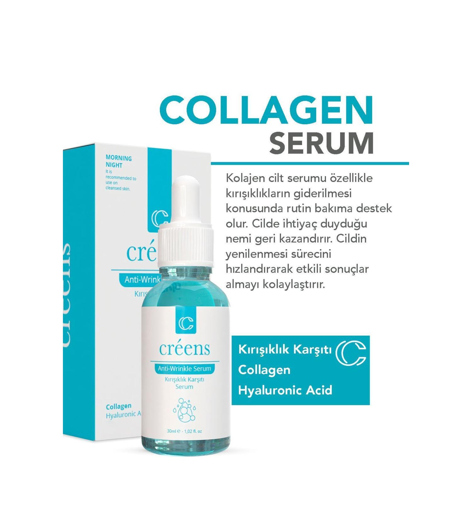 Creens Collagen Anti-Wrinkle Serum 30ml - Buy Online on GoSupps.com