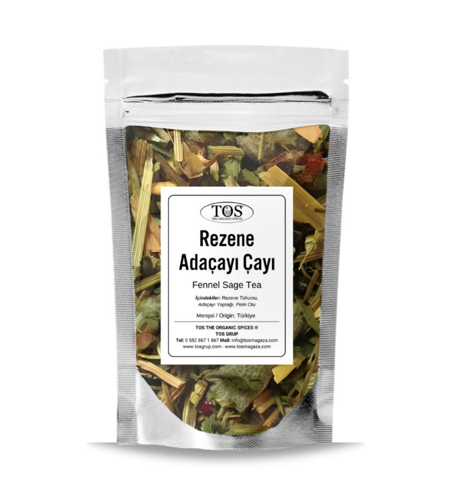 TOS The Organic Spices Fennel Sage Tea 100 gr (1st Quality) Fennel Sage Tea