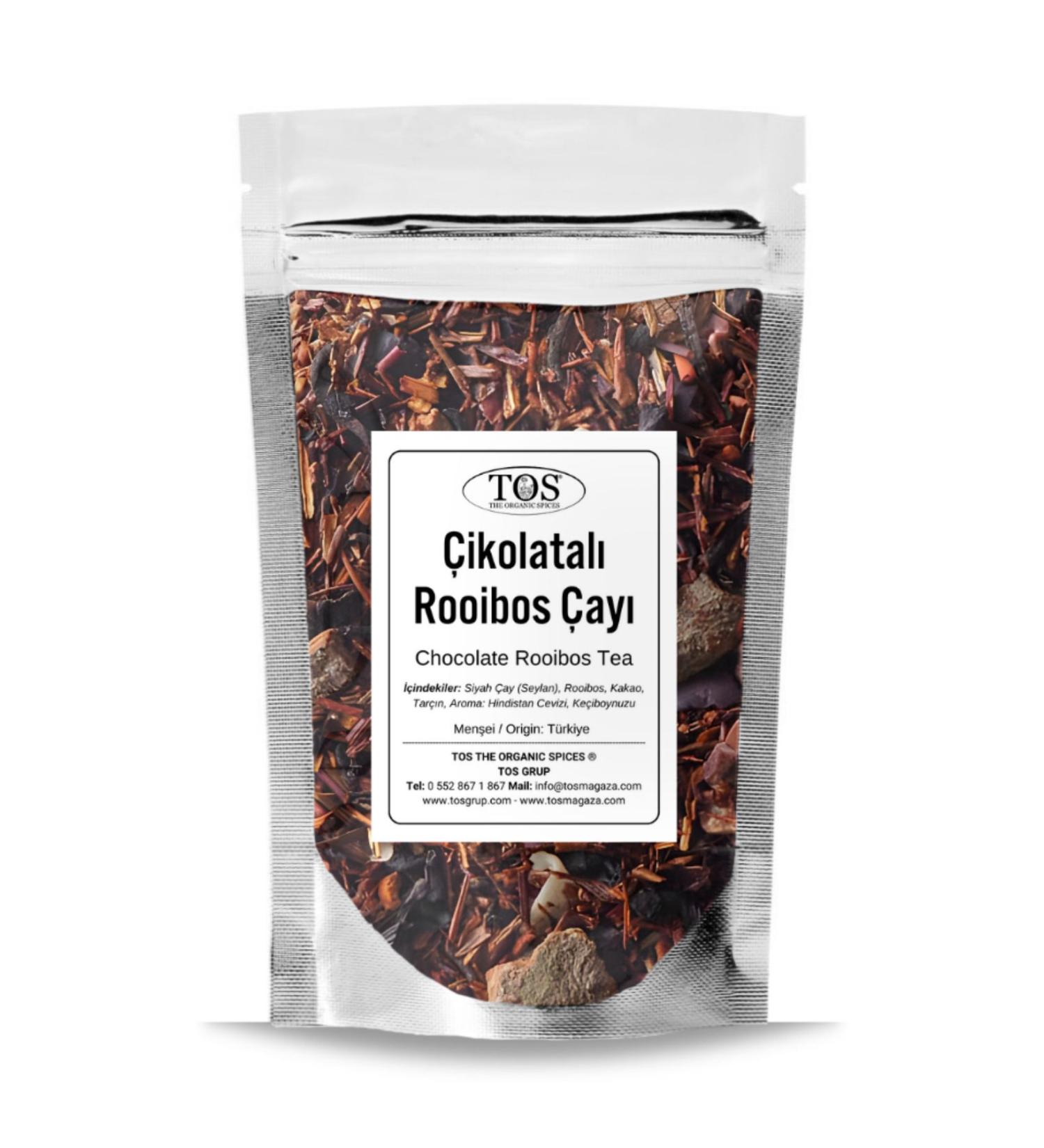 TOS The Organic Spices Chocolate Rooibos Tea 250 gr (1st Quality) Chocolate Rooibos Tea