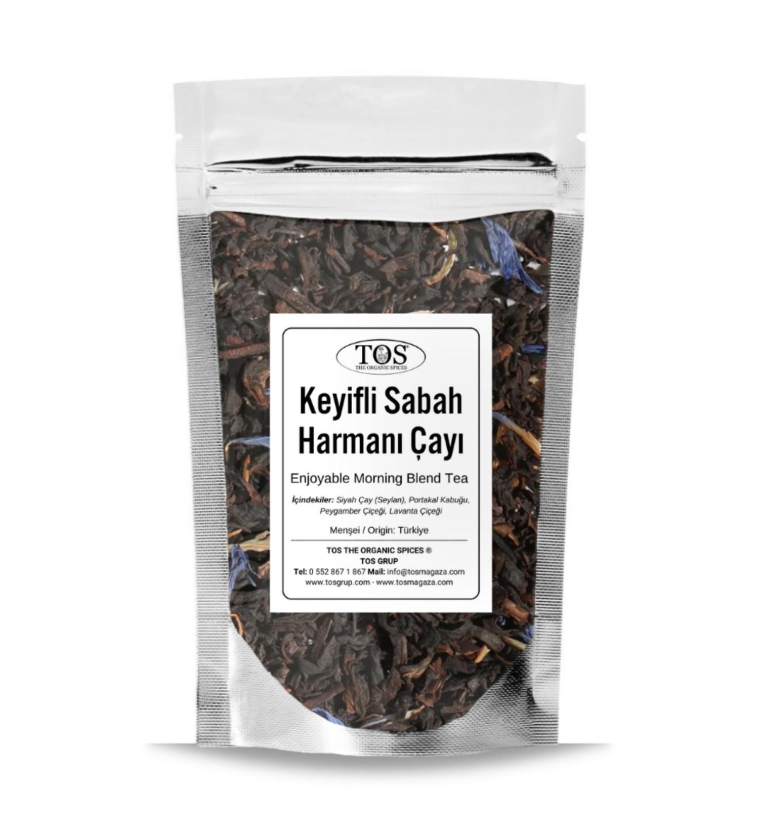 TOS The Organic Spices Joyful Morning Tea Blend 100 gr (1st Quality)