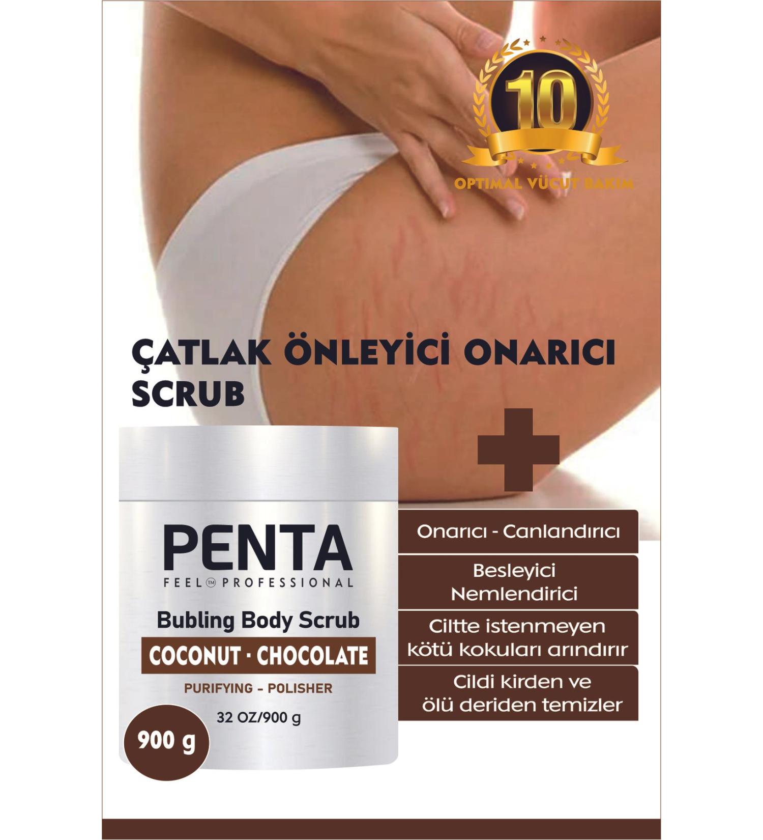 PENTA FEEL Anti-Stretch Repair Nourishing Revitalizing Foaming Type Peeling Scrub 900g