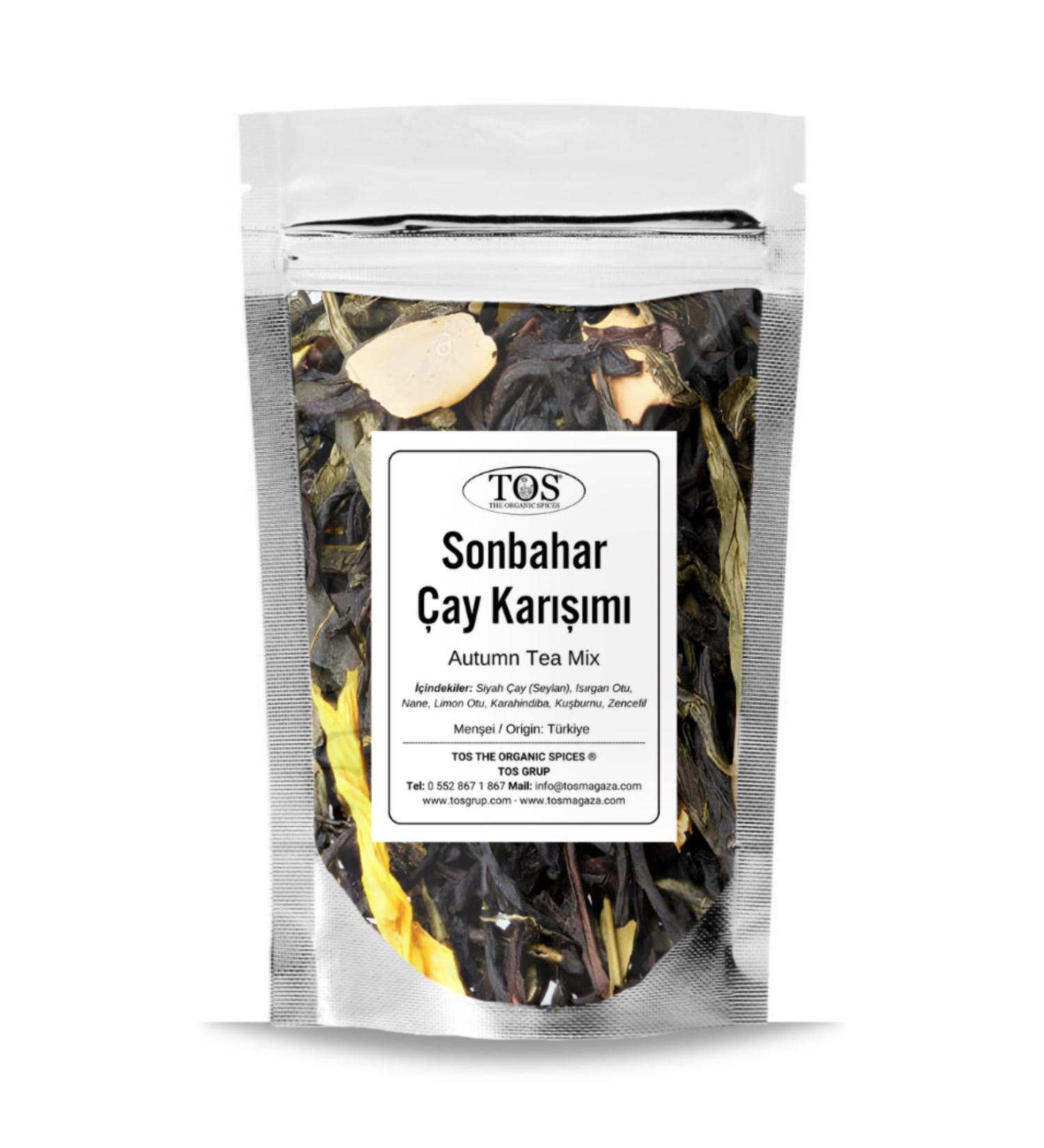 TOS The Organic Spices Autumn Tea Blend 100 gr (1st Quality) Autumn Tea Blend