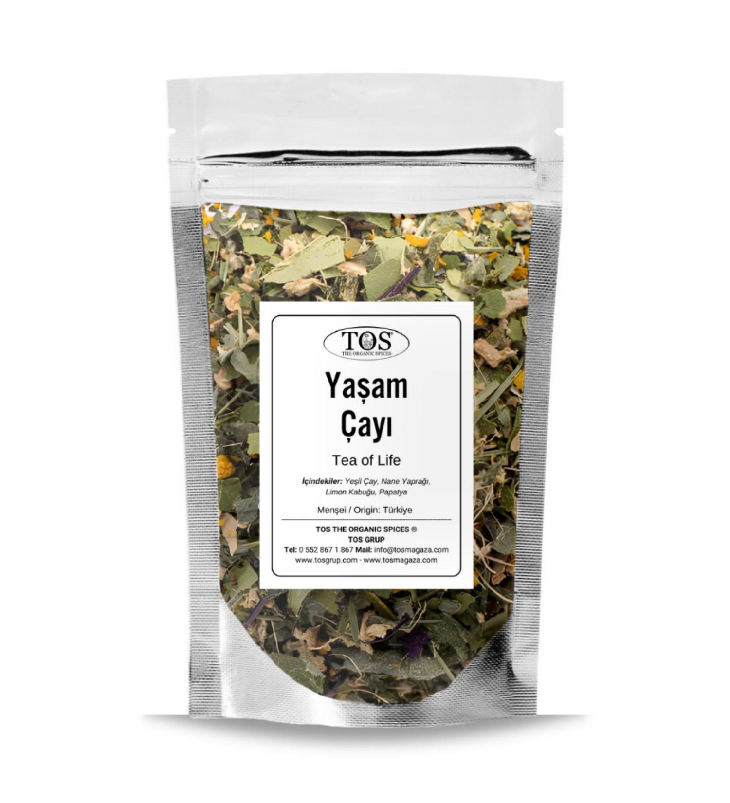 TOS The Organic Spices Life Tea 100 gr (1st Quality) Life Tea