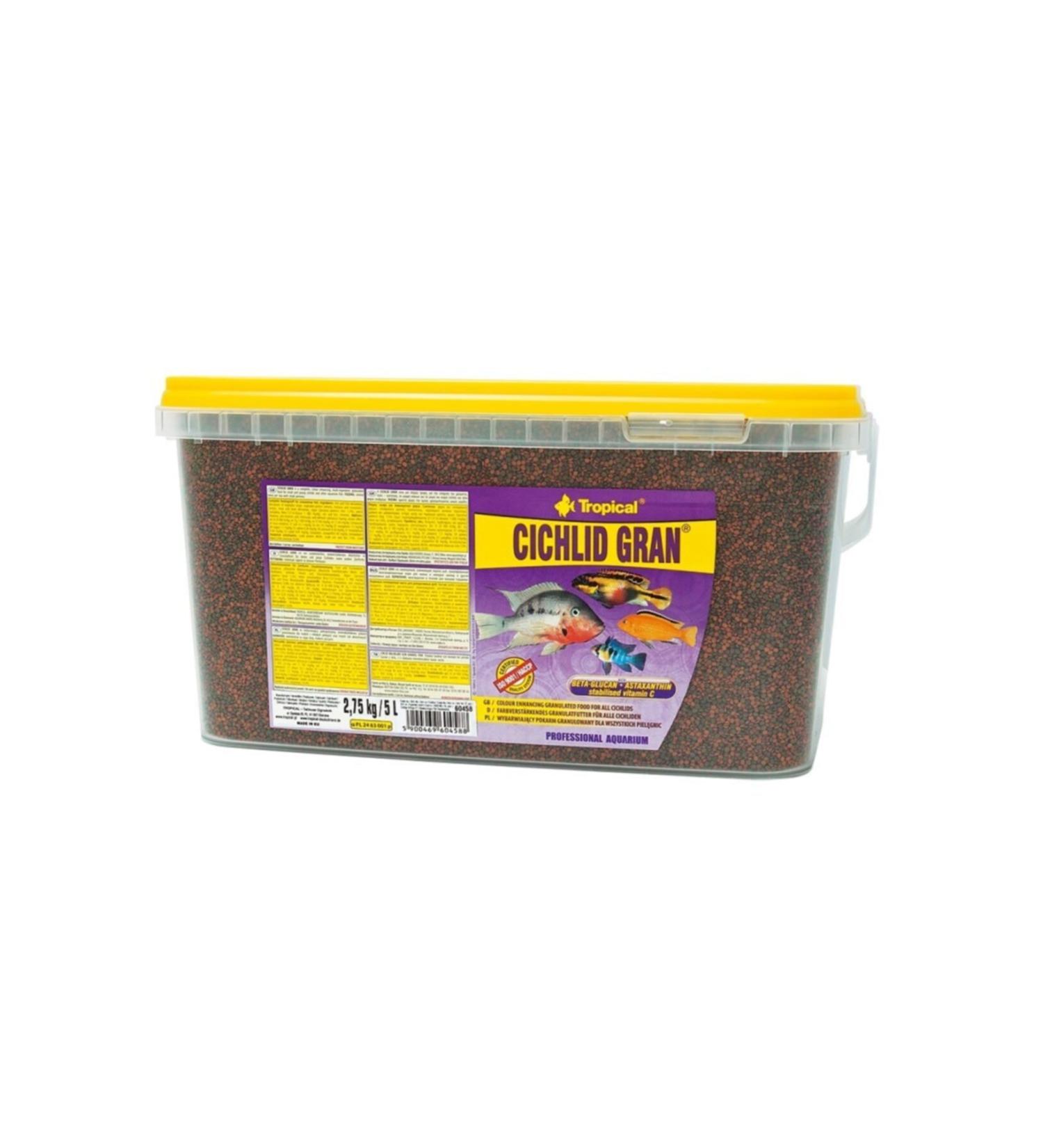 Tropical Cichlid Gran 250 Gr Bucket Fish Food