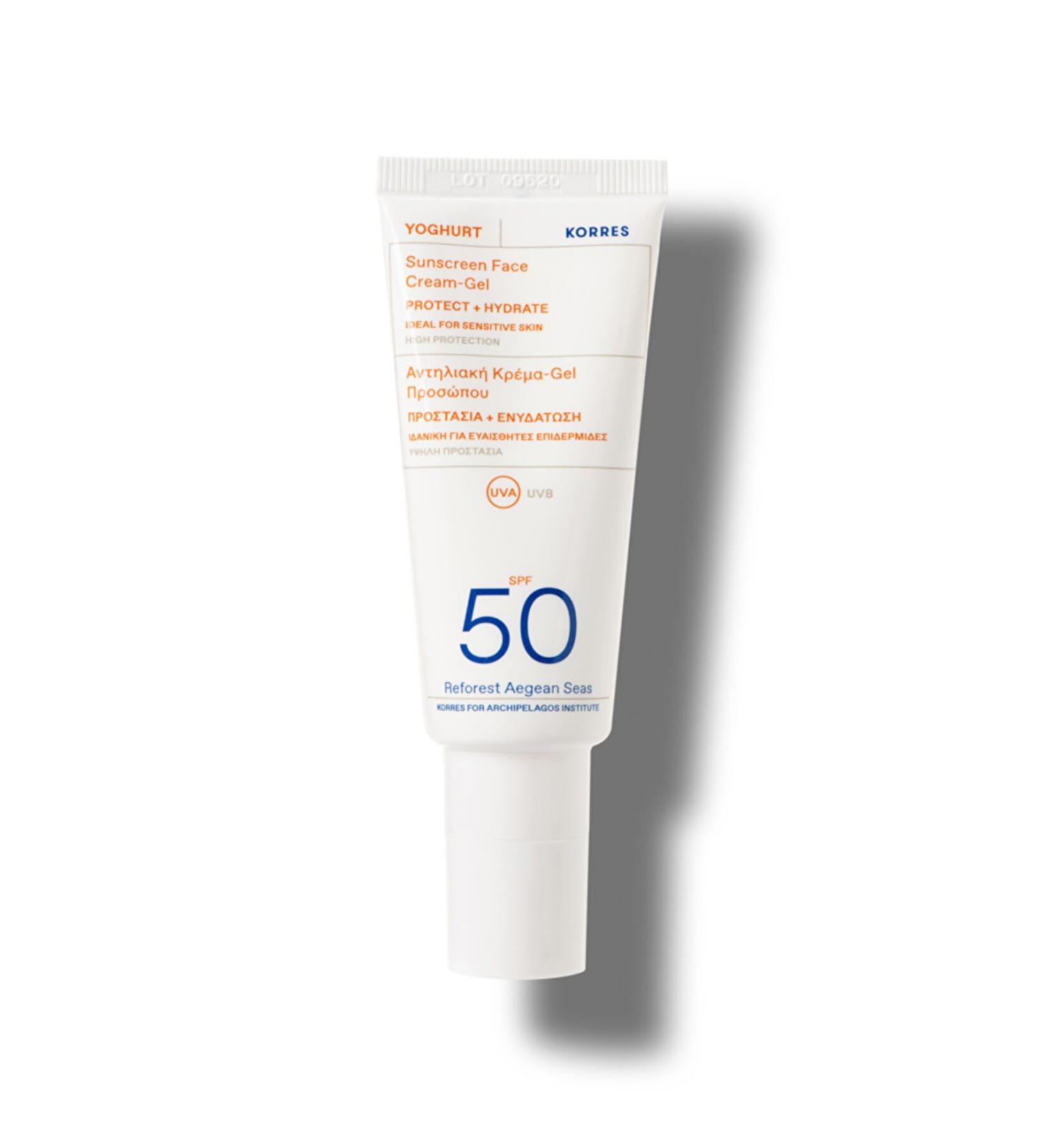 Korres Yoghurt Sunscreen (face) Spf50 40ml - Buy Online on GoSupps.com