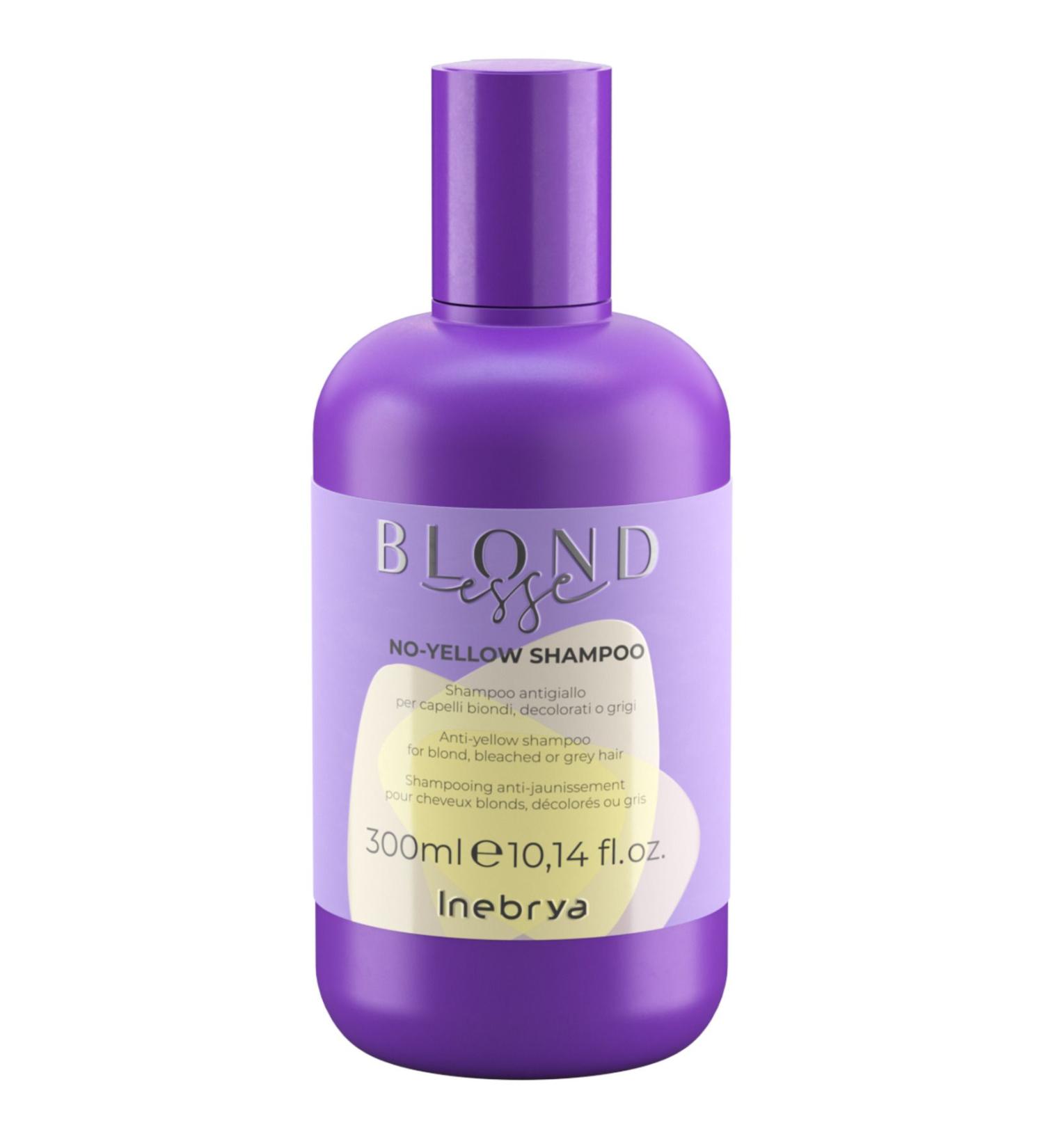 Inebrya Blondesse No-Yellow Shampoo - Yellow Tones Neutralizing Shampoo 300 ML