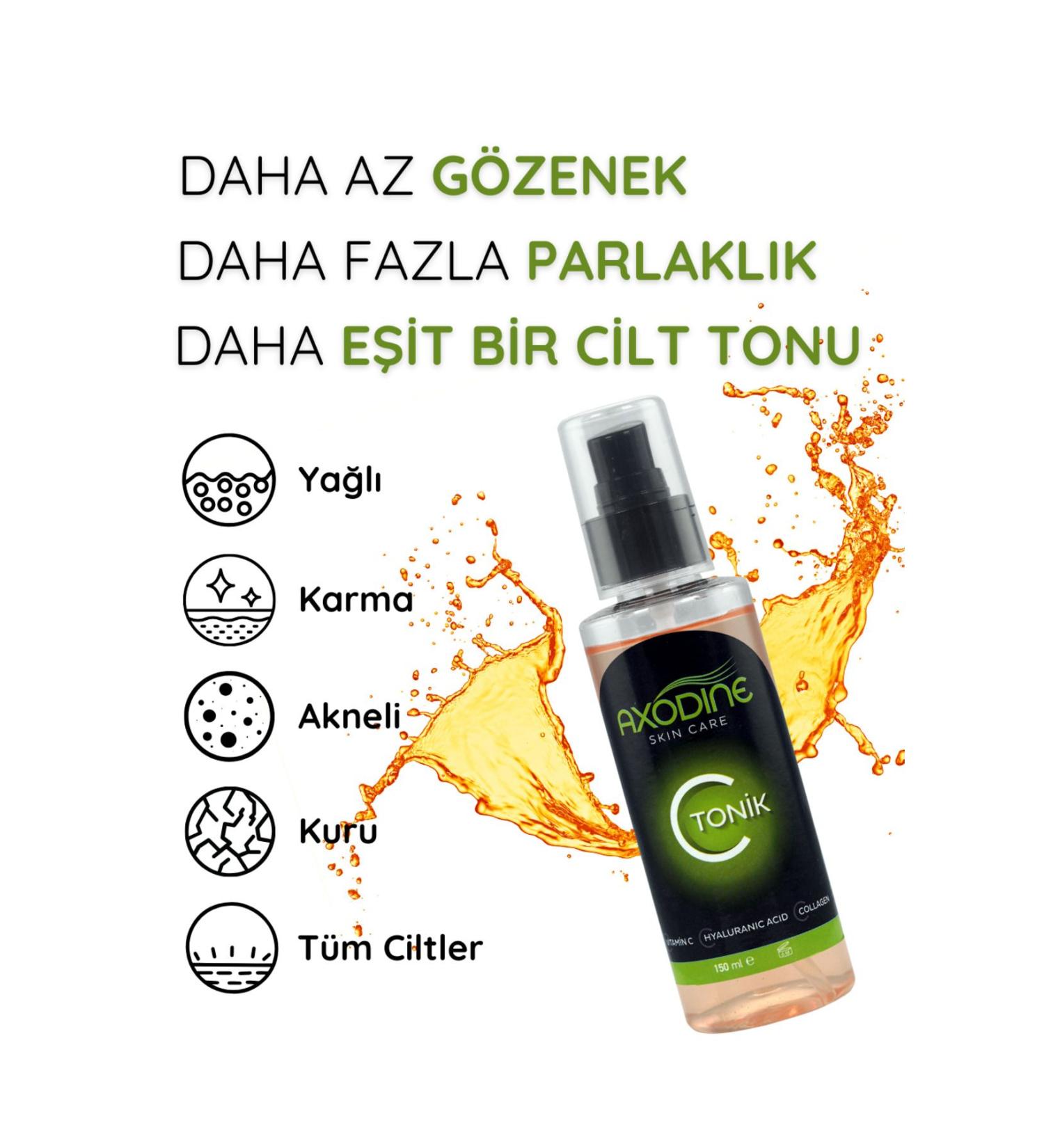 axodine Pore Tightener Anti-Spot Refreshing Moisturizing Facial Cleanser Vitamin C Toner 150 ml - Buy Online on GoSupps.com