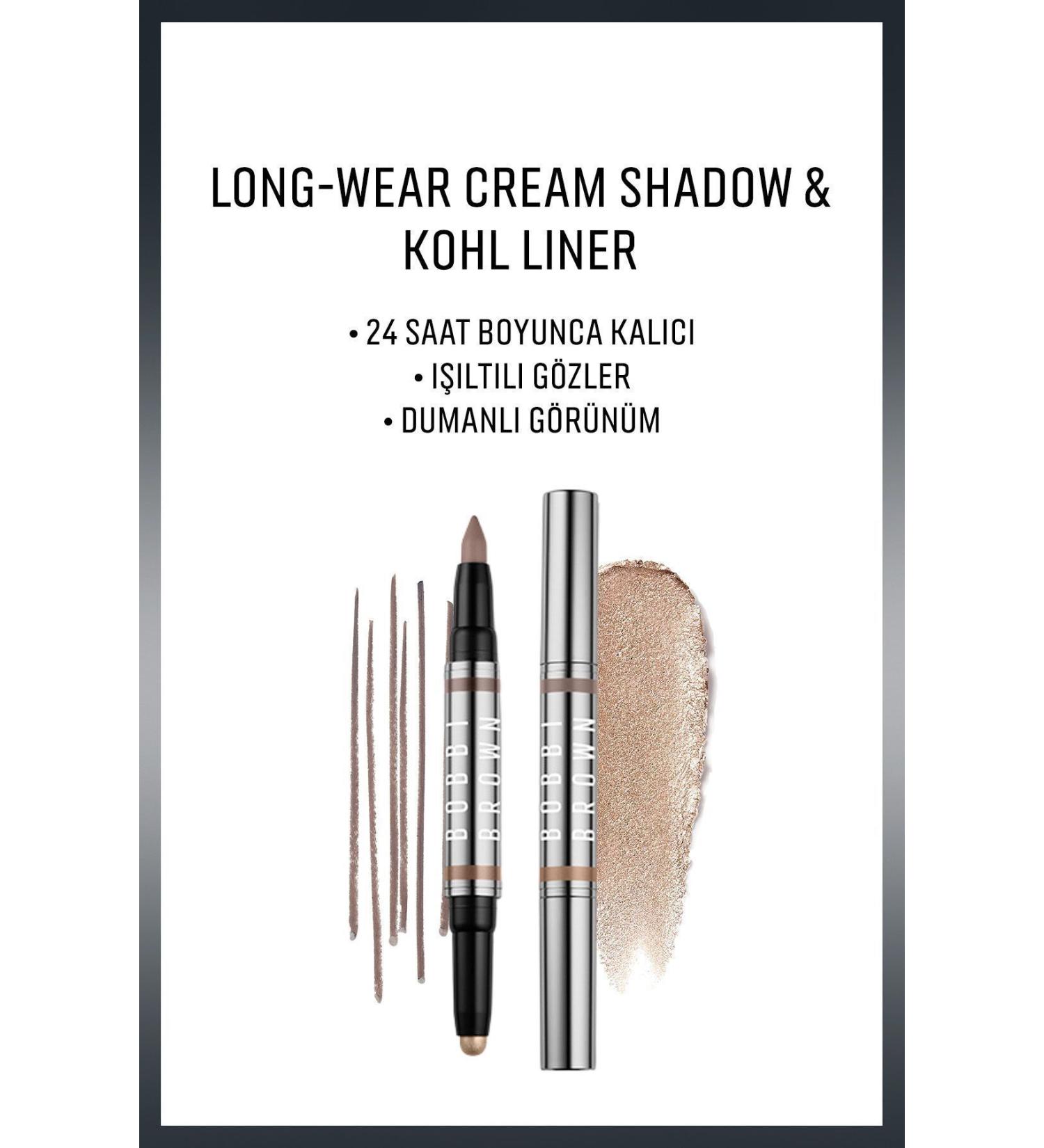 Bobbi Brown Long-Wear & Kohl Liner Stick Cream Eyeshadow & Pencil -Mica / Mink 0.8g Passi.2010