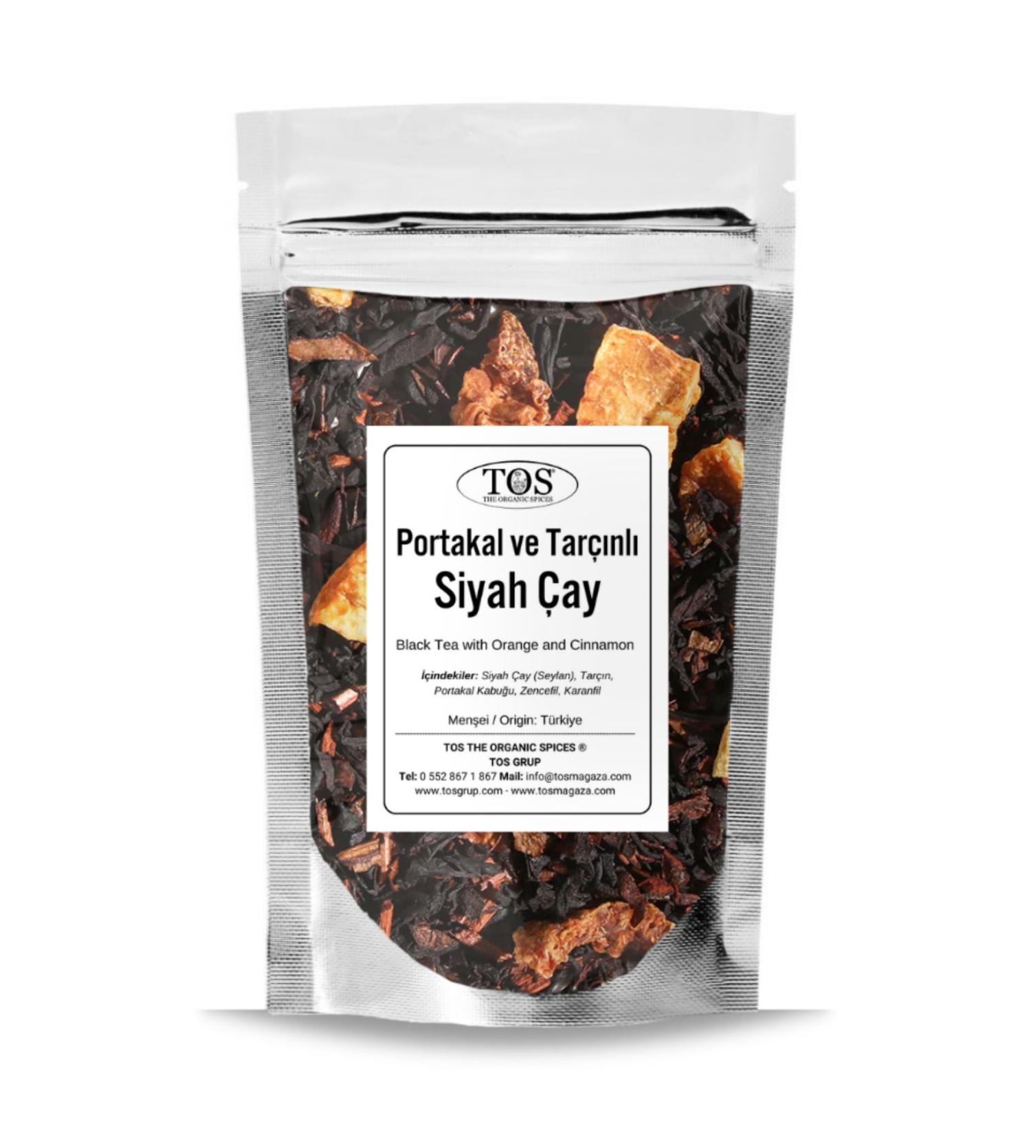 TOS The Organic Spices Orange and Cinnamon Black Tea 250 gr (1st Quality)