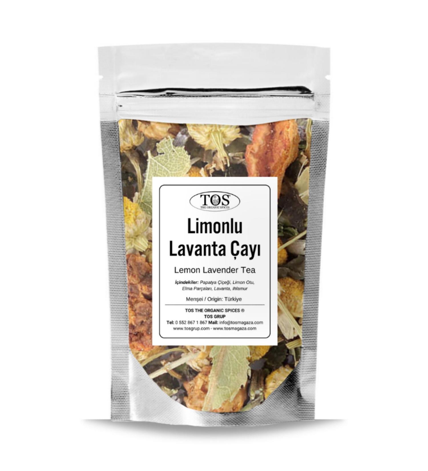 TOS The Organic Spices Lemon Lavender Tea 100 gr (1st Quality)