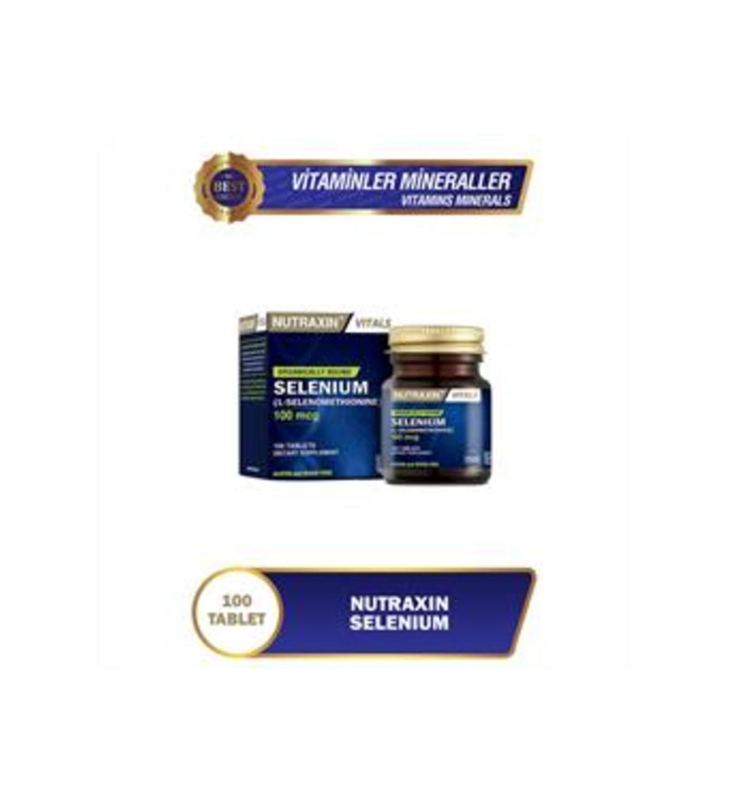 Nutraxin STD Nutraxin Vitals Selenium - Selenium 100 Tablets (SINGLE)