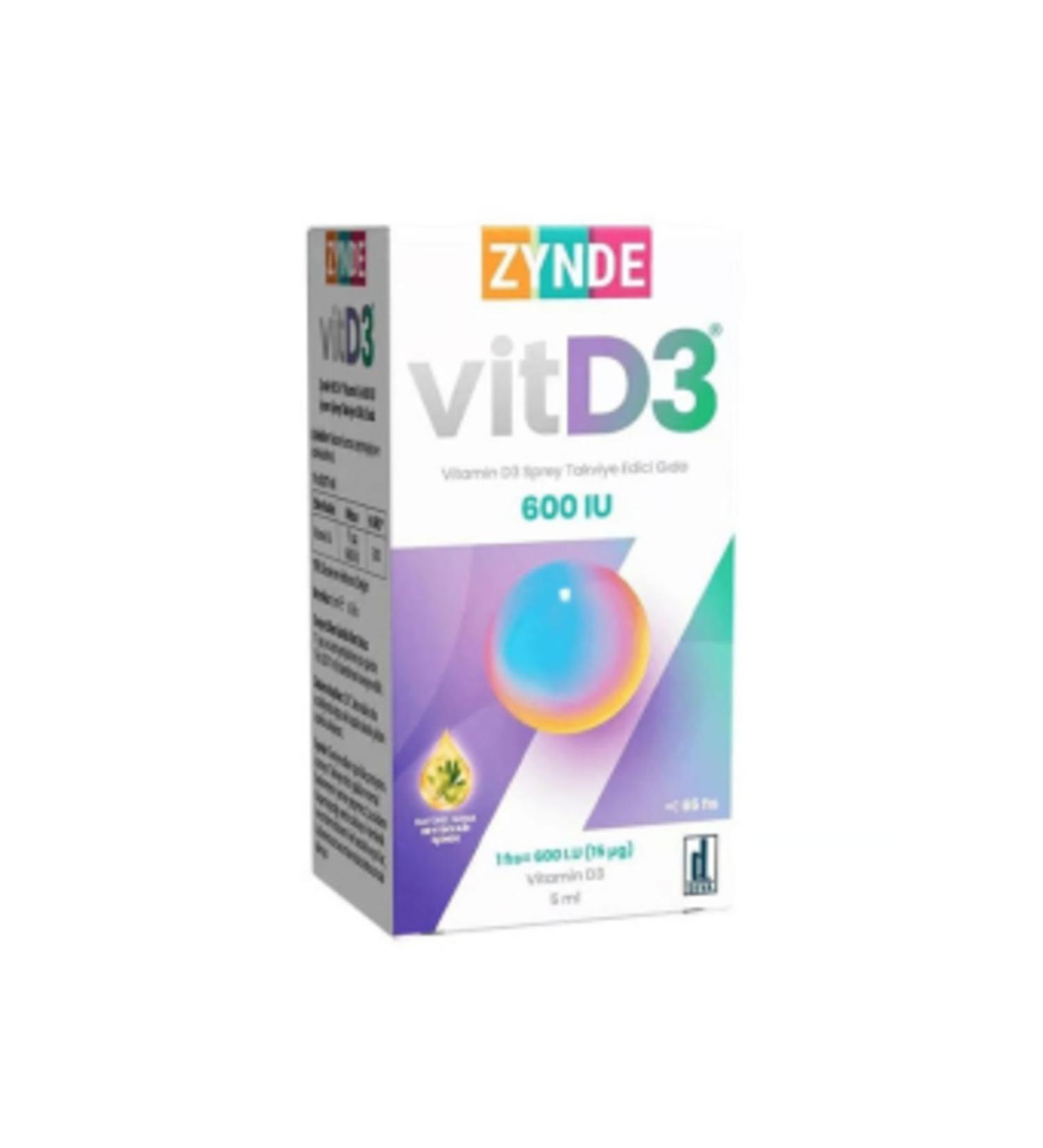 NOVAFACE STD Zynde Vitamin D3 600 IU Spray (SINGLE)