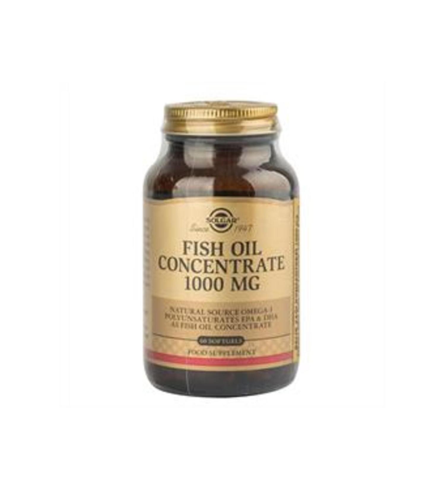 NOVAFACE STD Solgar Fish Oil Concentrate 1000mg 60 Capsules (SINGLE)