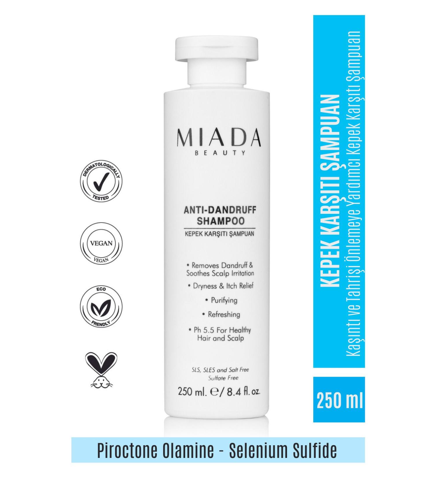 Miada Beauty Anti-Dandruff Shampoo - Anti-Dandruff Shampoo 250 ml - Buy Online on GoSupps.com