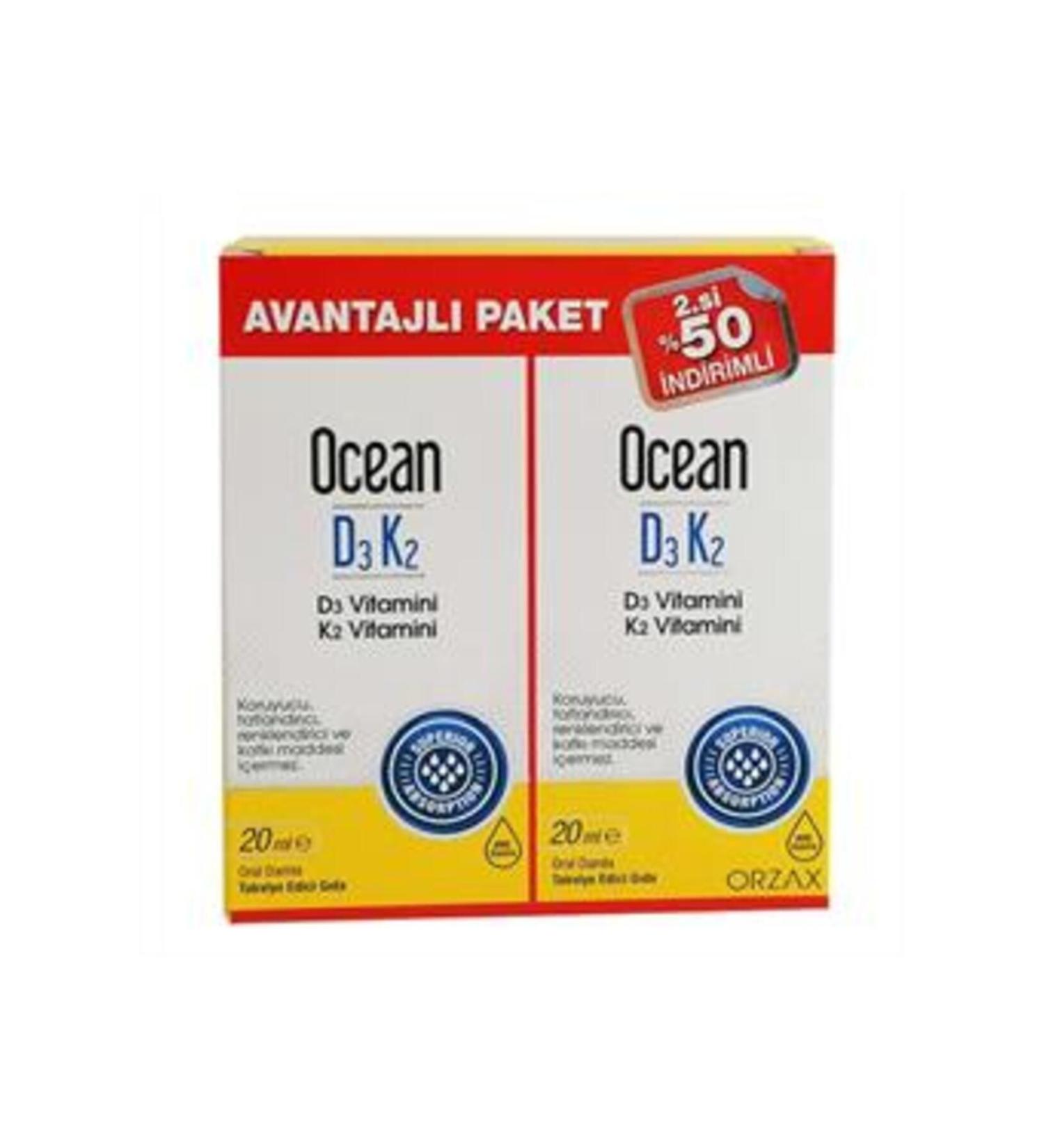 Orzax STD Orzax Ocean D3 K2 Drops 20ml x 2 Advantageous Package (SINGLE)