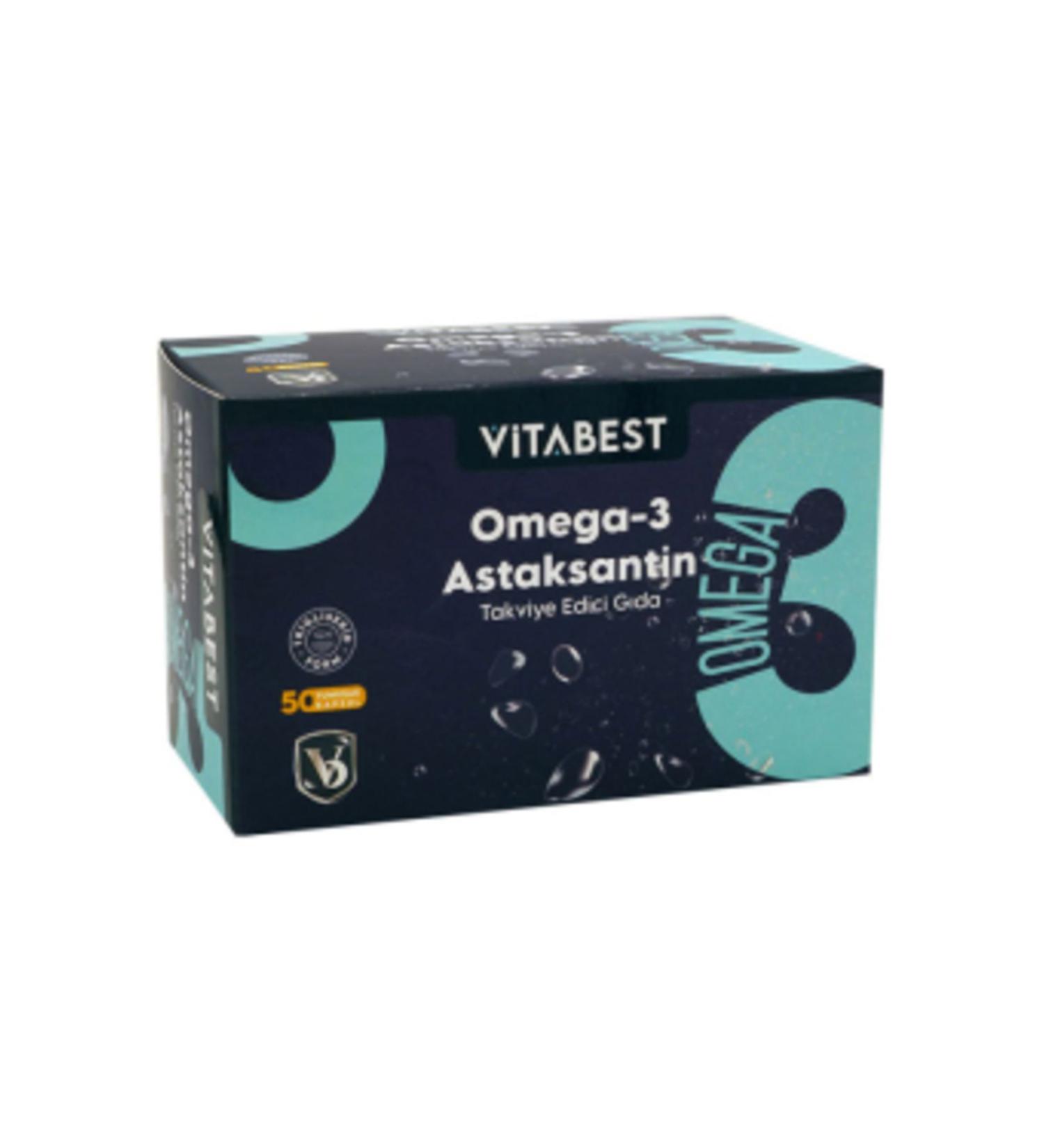 NOVAFACE STD Vitabest Omega 3 Astaxanthin 50 Softgels (SINGLE)