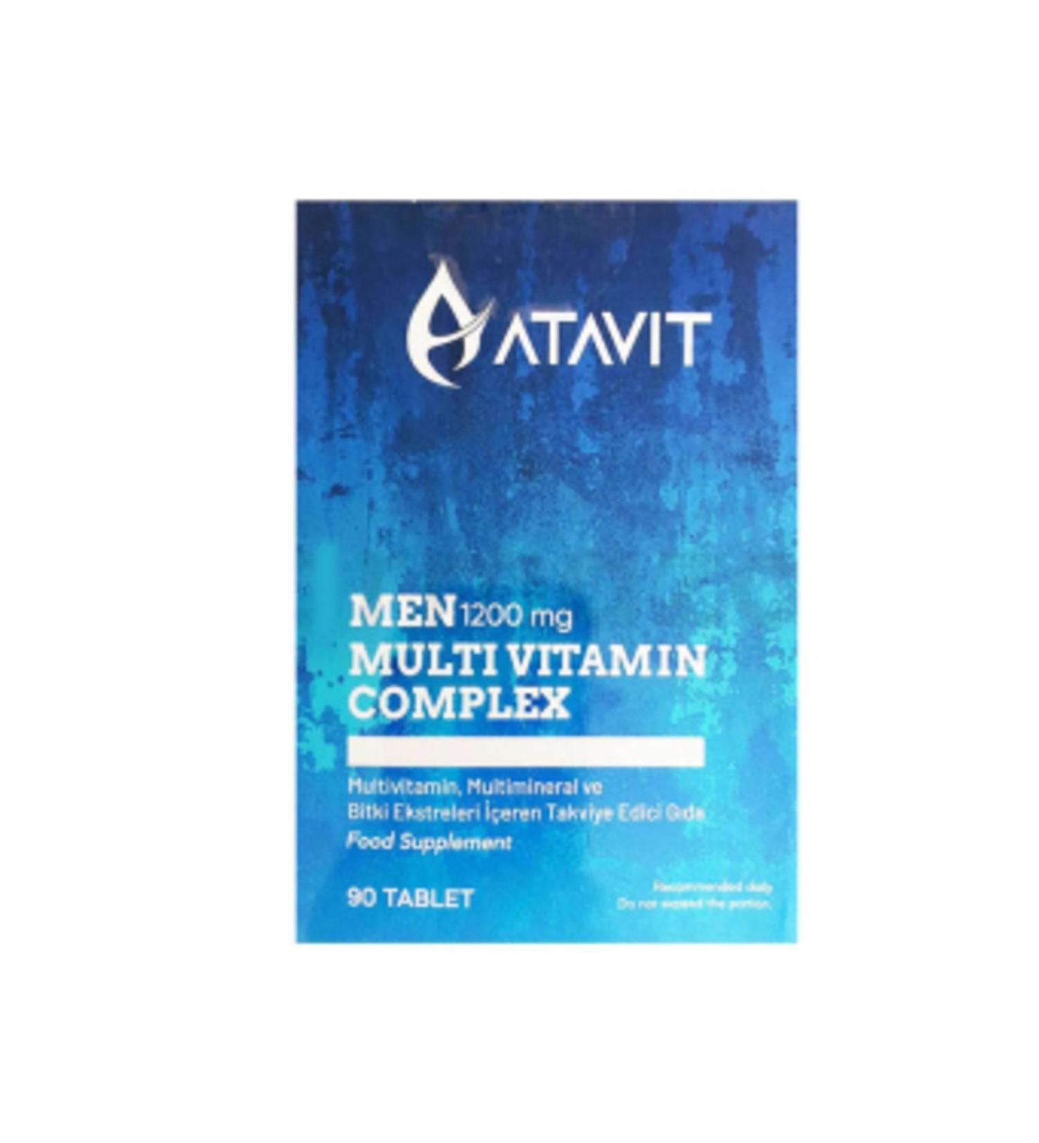 NOVAFACE STD Atavit Men Multivitamin Complex 1200 mg 90 Tablets (SINGLE)