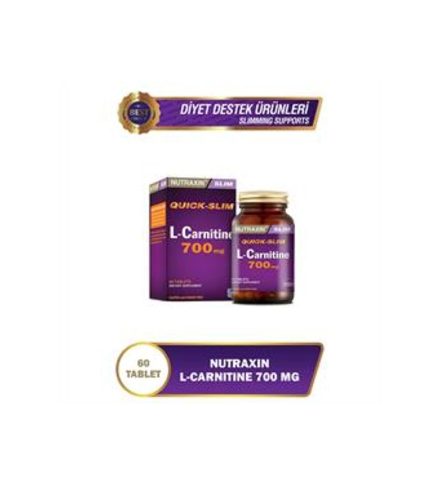 Nutraxin STD Nutraxin Quick-Slim L-Carnitine 700mg 60 Capsules (SINGLE)