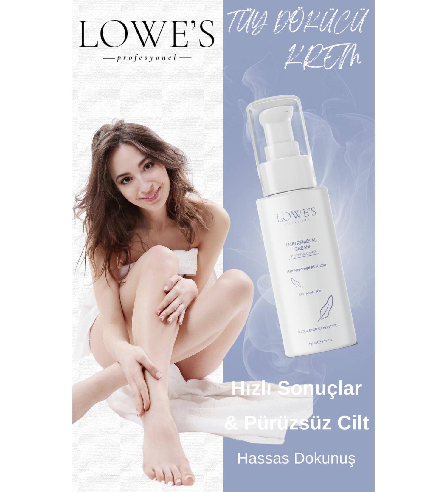 Cosmetics LOWE'S Laser Effective Hair Removal Cream - Hair Root Weakening and Epilation Effective Solution - Buy Online on GoSupps.com