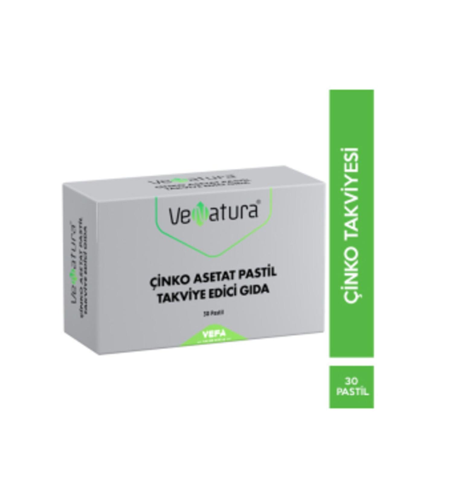 NOVAFACE STD Venatura Zinc Acetate Pastille Supplementary Food 30 Pastilles (SINGLE)