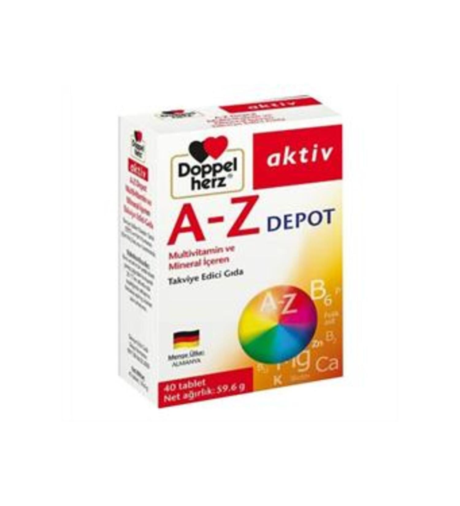 NOVAFACE STD Doppelherz Aktiv AZ Depot Multivitamin 40 Tablets (SINGLE)