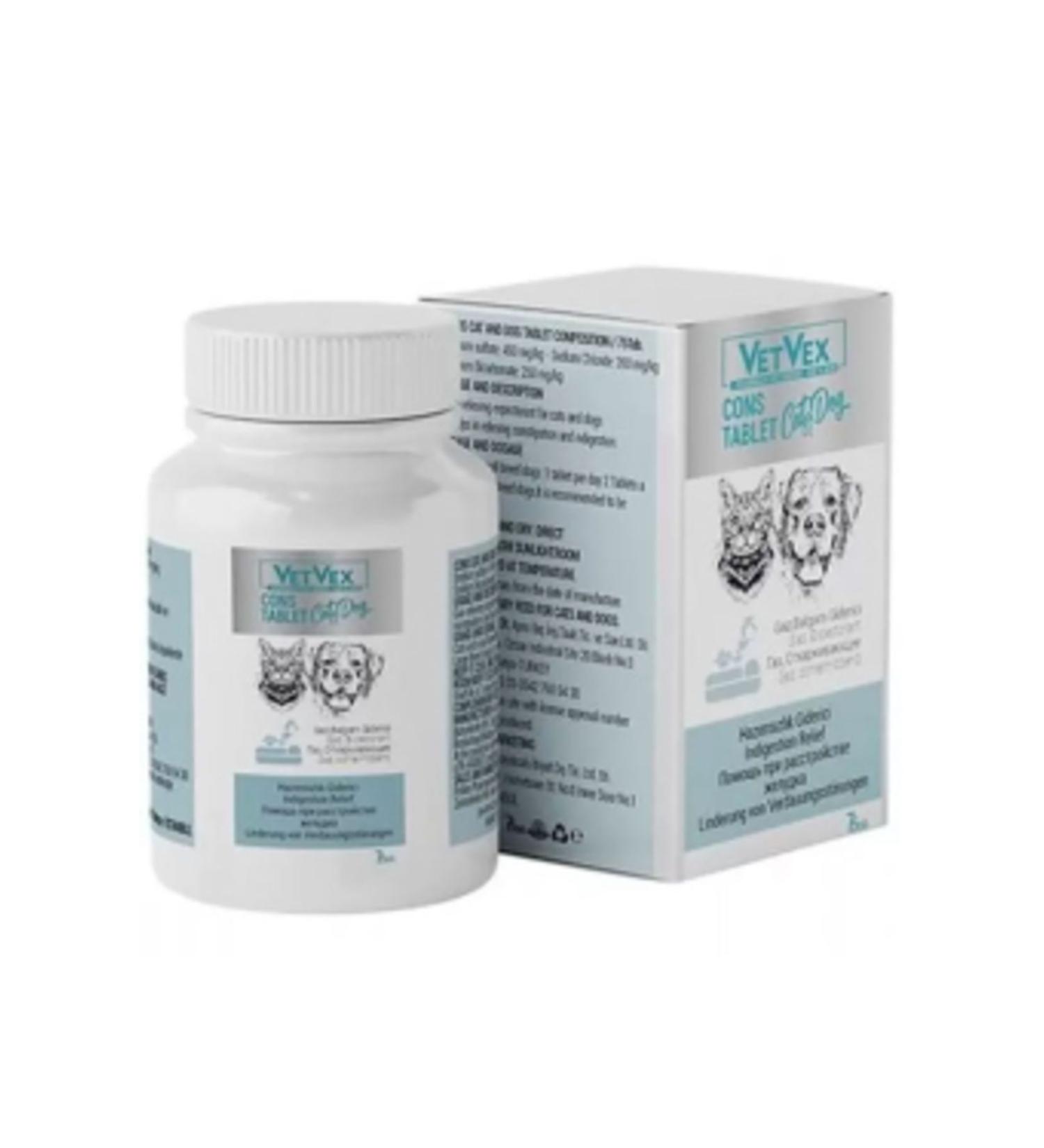 NOVAFACE STD Vetvex Supplement for Cats and Dogs Consty 75 Tablets (SINGLE)