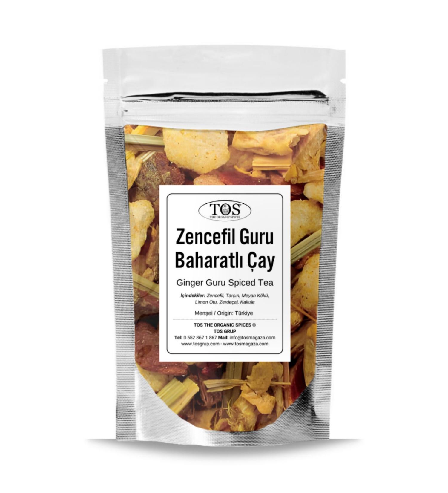 TOS The Organic Spices Ginger Guru Spiced Tea 250 gr (1st Quality) Ginger Guru Spiced Tea