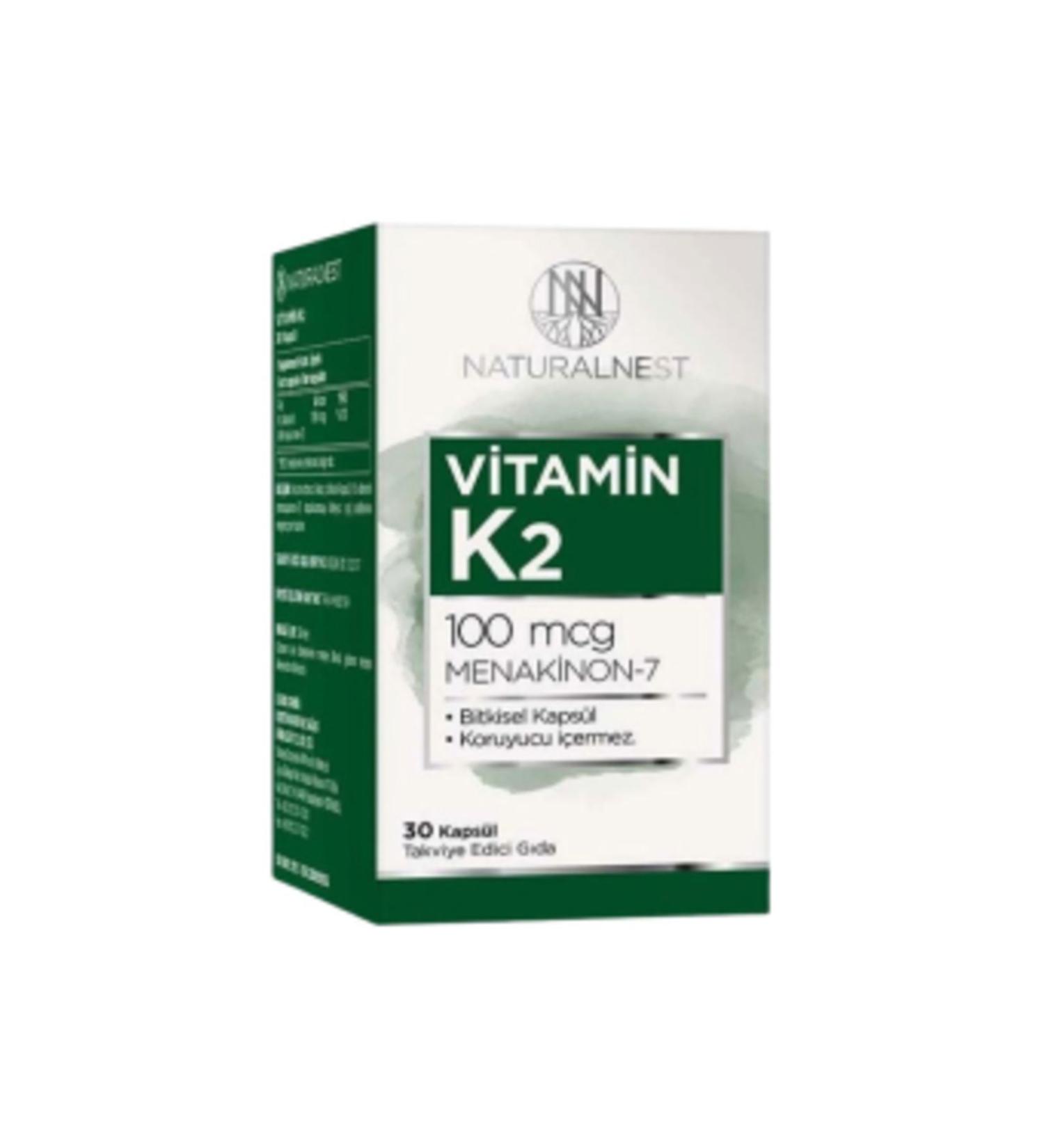 Natural Nest STD Naturalnest Vitamin K2 30 Capsules (SINGLE)