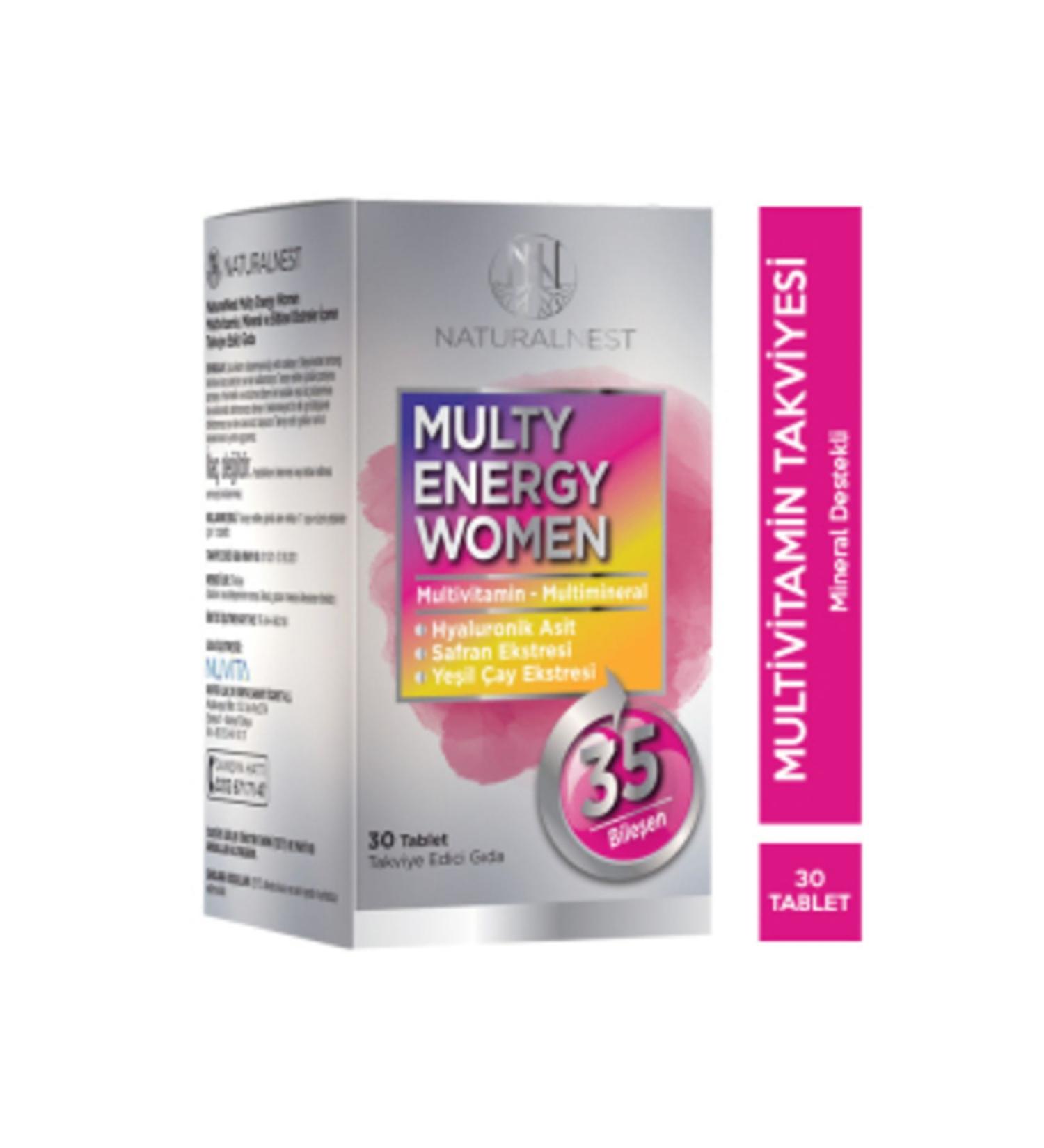 Natural Nest STD Naturalnest Multy Energy Women 30 Tablets (SINGLE)