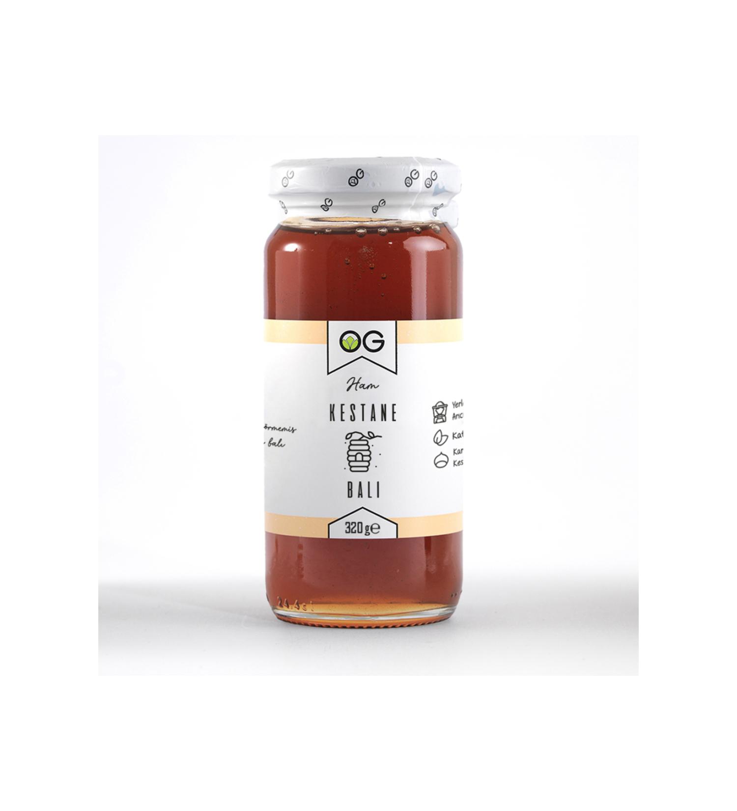 OG natural Raw Chestnut Honey 320 Gr