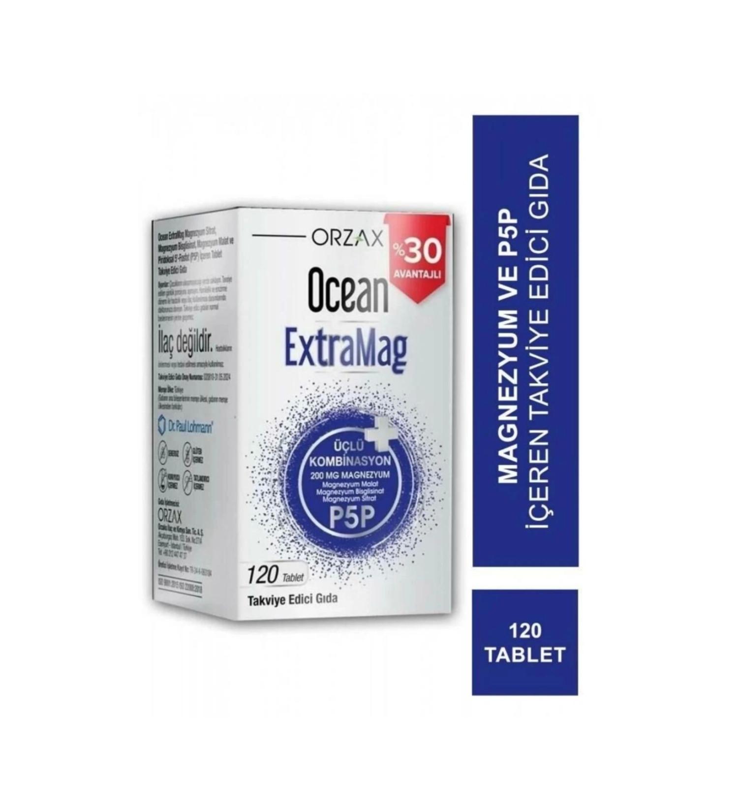 Orzax Ocean Extramag 120 Tablets